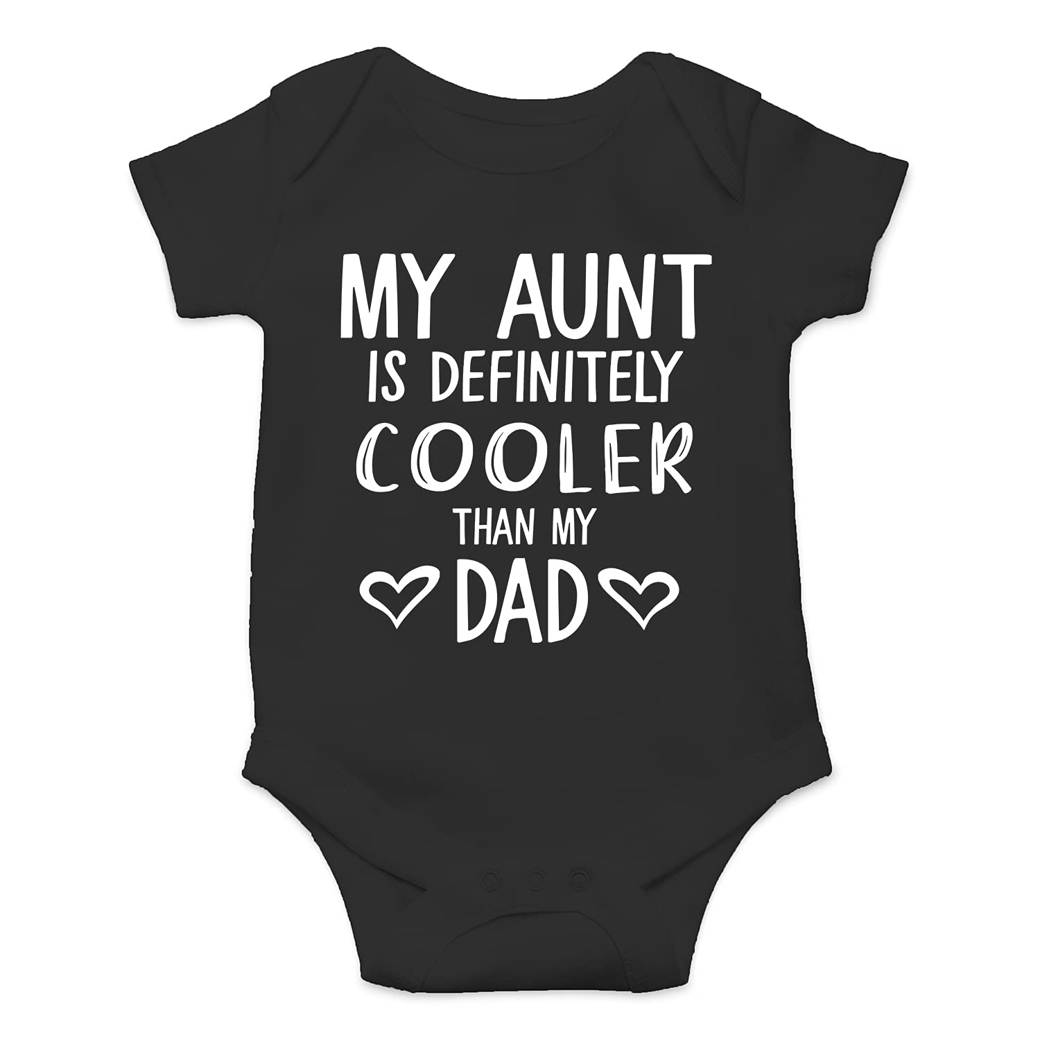 Funny Baby Bodysuit - 'My Aunt Is Cooler Than My Dad' Newborn Boy Clothes - Cute Infant Onesie for Playdates & Family Gatherings