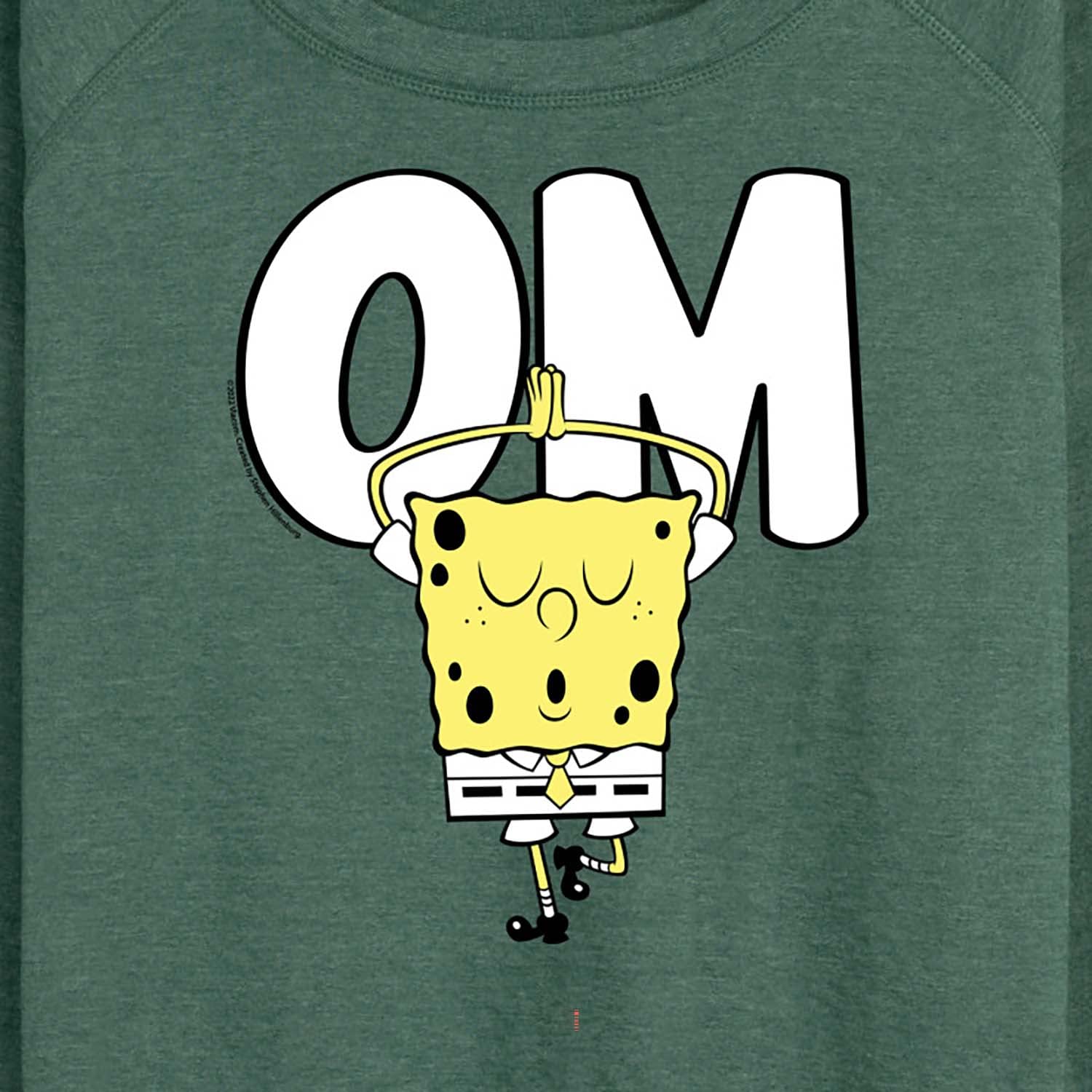 HYBRID APPAREL SpongeBob SquarePants Yoga Pose Women's Lightweight French Terry Pullover Hoodie - Soft Lounge Wear for Yoga, Gym & Casual Outfits