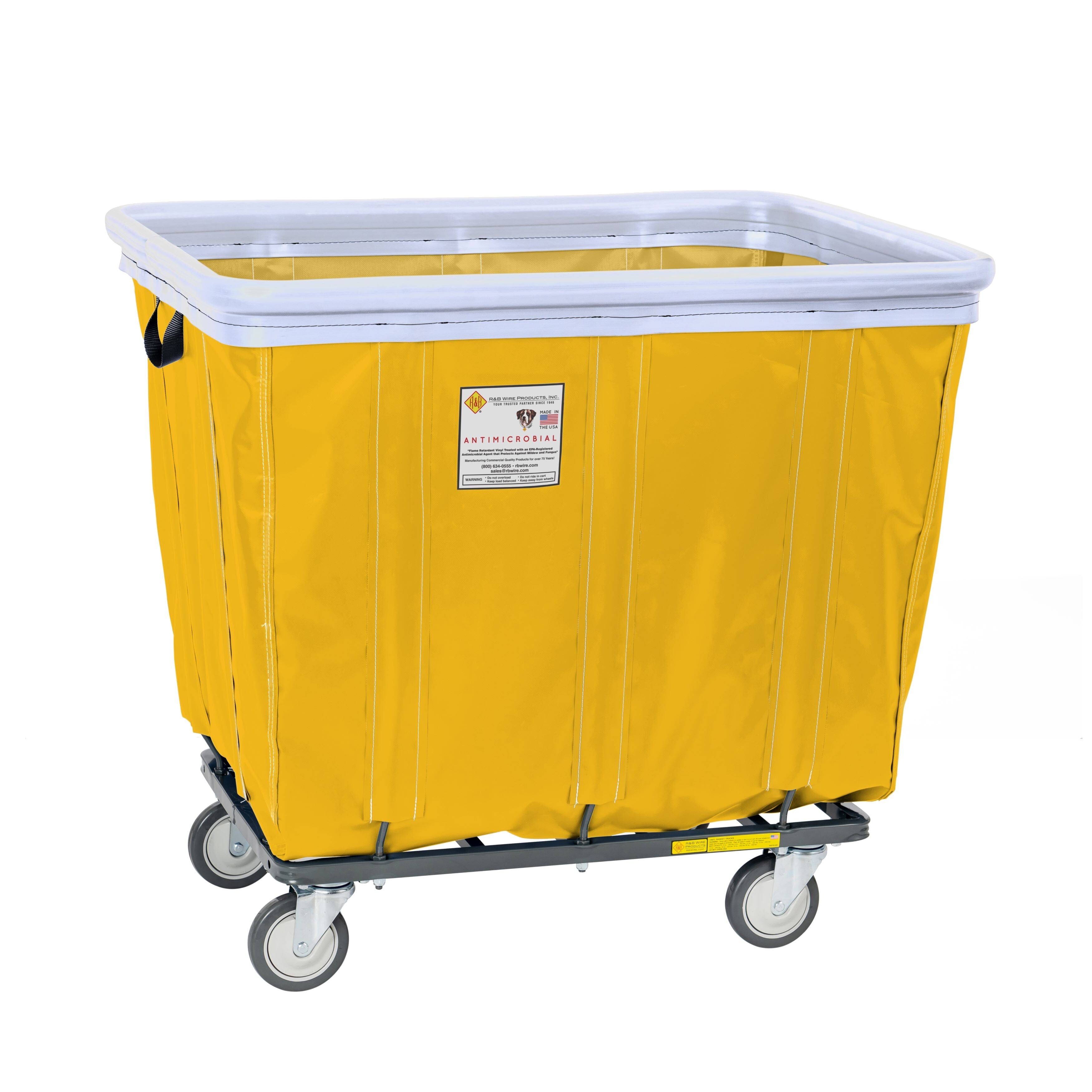 Antimicrobial Vinyl Bumper Truck - Heavy Duty 12 Bushel Capacity for Trash Collection, Waste Management & Commercial Use