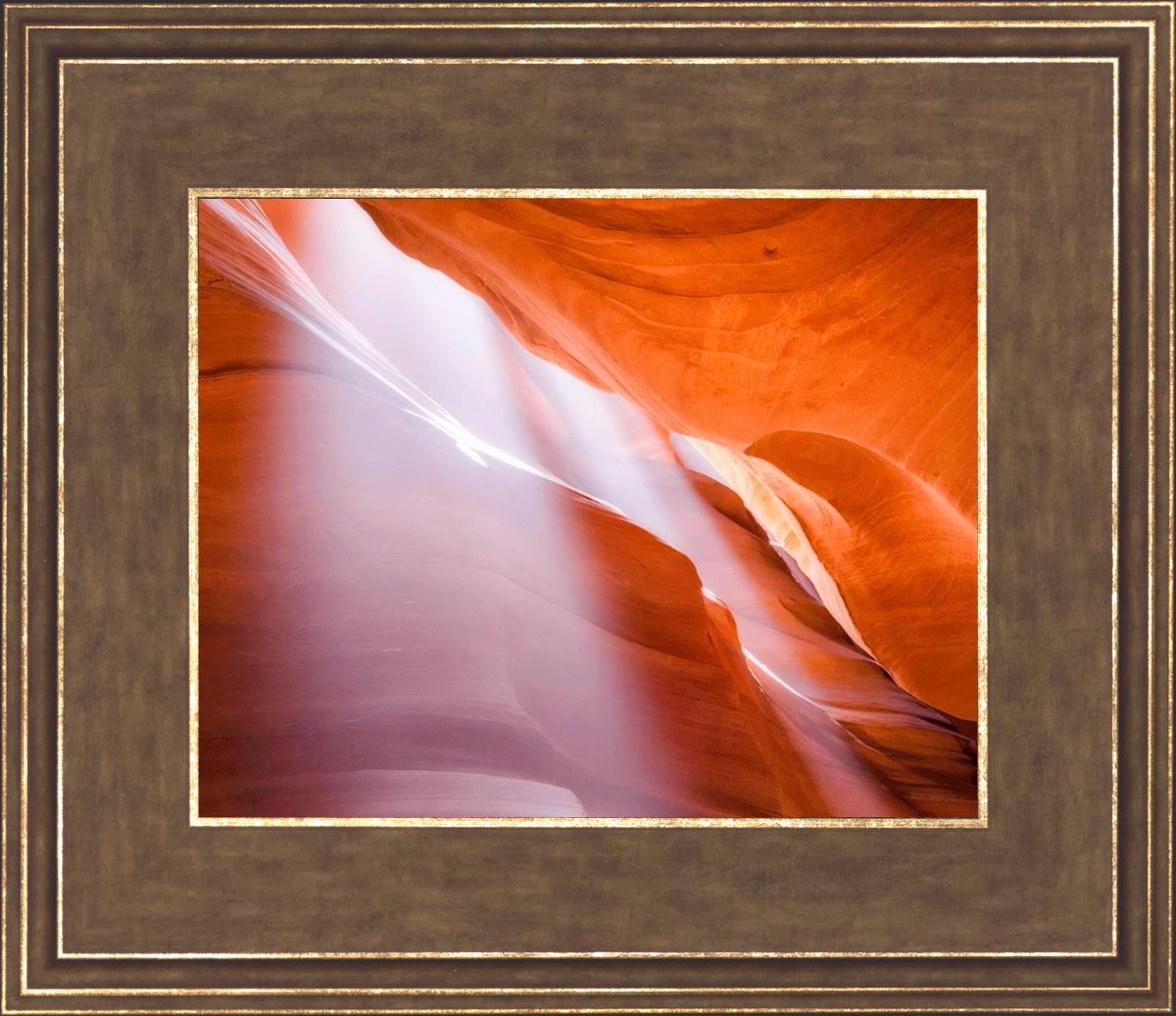 Stunning Antelope Canyon Light Shafts Wall Art - Natural Sunbeam Photography Print for Home & Office Decor - Perfect for Living Rooms, Bedrooms & Workspaces