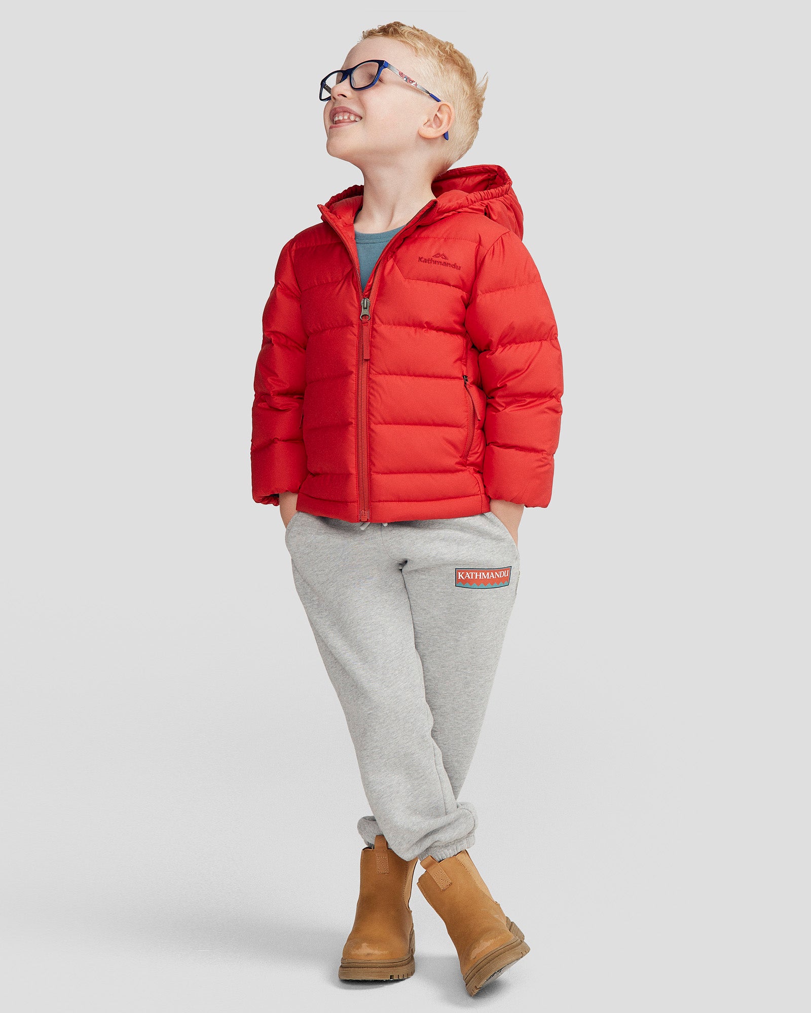 Kids' Epiq Down Jacket - Warm Winter Coat for Boys & Girls - Spicy Chili Pepper Red - Perfect for Snow Play & Outdoor Adventures