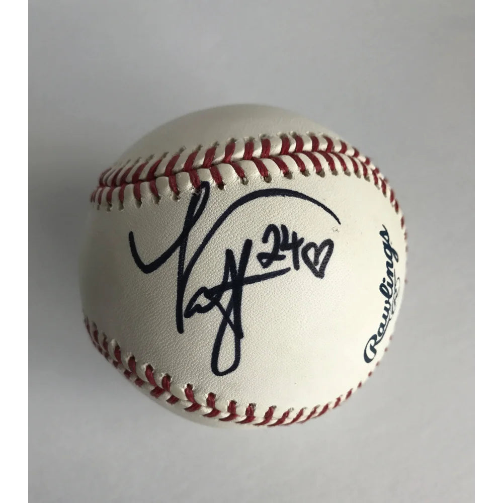 Kobe Bryant & Vanessa Bryant Dual Signed Baseball with JSA COA - Authentic OMLB Lakers Memorabilia - Perfect for Collectors, Fans & Sports Enthusiasts