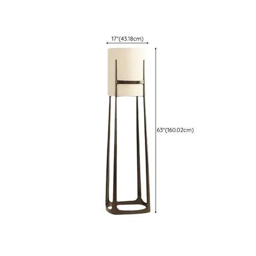 Slim Rectangular Floor Lamp with Stand - Modern Minimalist Lighting for Living Room, Bedroom, or Office