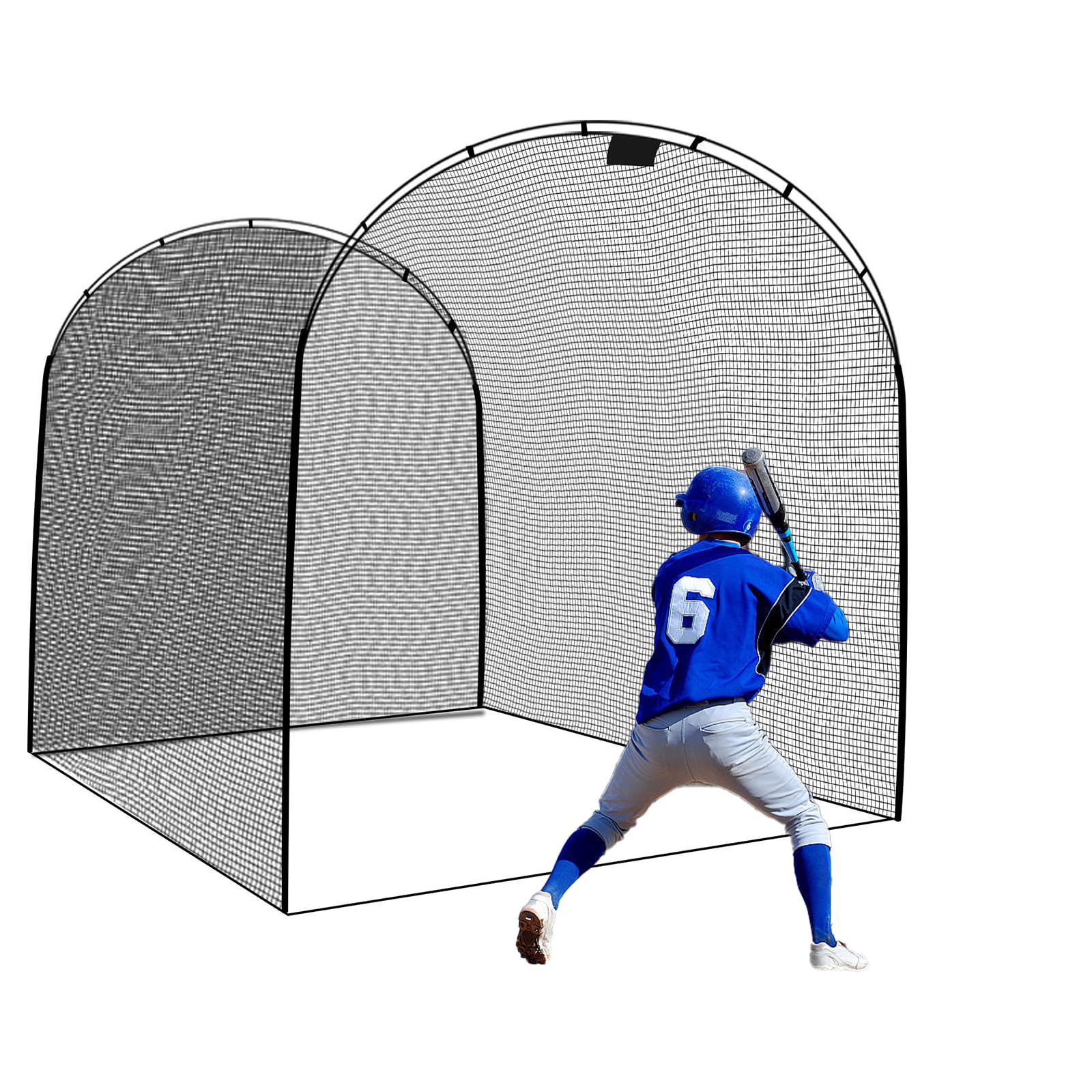 13x10x10FT Portable Baseball Batting Cage for Backyard, Softball & Baseball Practice Net with Carry Bag - Perfect for Home Training, Youth Drills & Professional Hitting Practice
