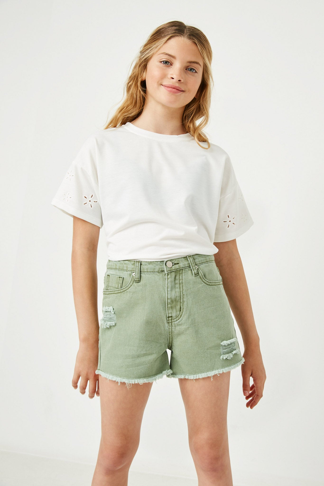 Stylish Eyelet Detail Women's Top - Breathable & Trendy Blouse for Casual Outfits, Summer Wear, and Office Attire