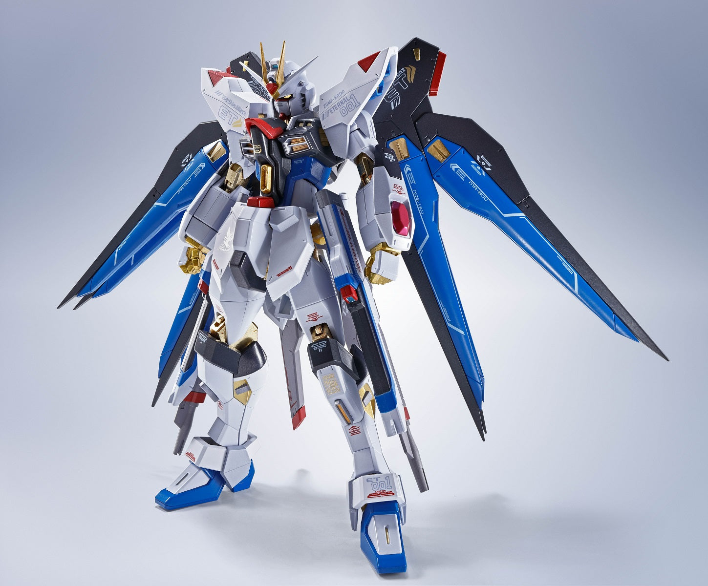 Bandai Metal Robot Spirits Gundam Seed Destiny ZGMF X20A Strike Freedom Gundam Action Figure - Re:Coordinate Ver. - Collectible Anime Model Kit for Display & Gundam Fans