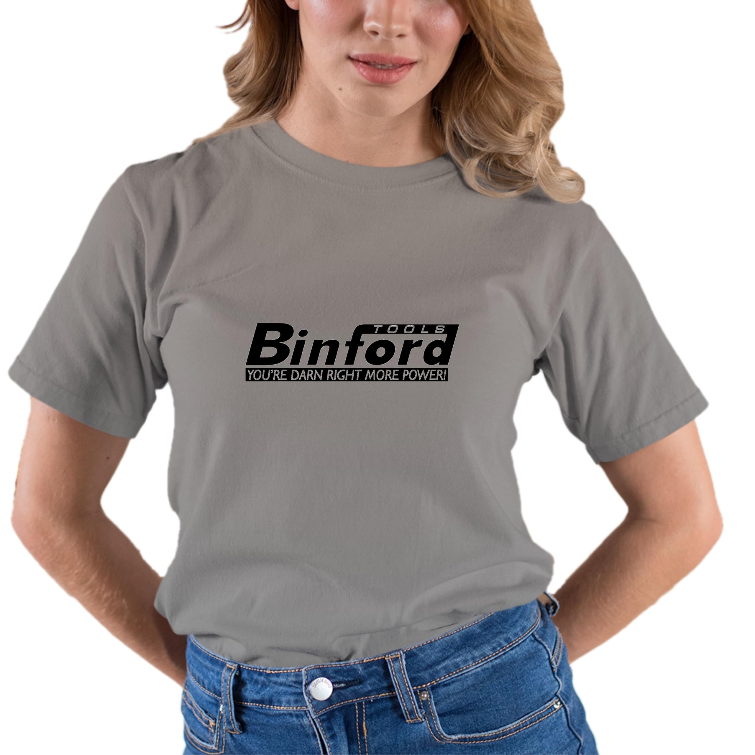 Go All Out Adult Binford Tools T-Shirt - Funny Construction Worker Graphic Tee for Men - Perfect for Job Sites, DIY Projects & Comedy Lovers