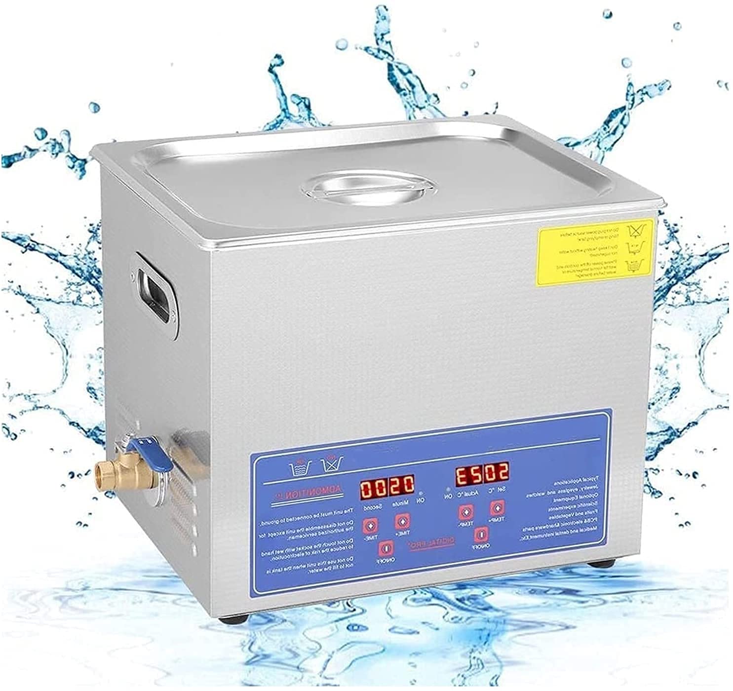 NICETOW 10L Commercial Ultrasonic Cleaner with Heater & Timer - Professional Stainless Steel Jewelry Cleaning Machine for Eyeglasses, Watches, Rings, Necklaces, Coins - Perfect for Jewelry Stores, Dental Clinics & Home Use