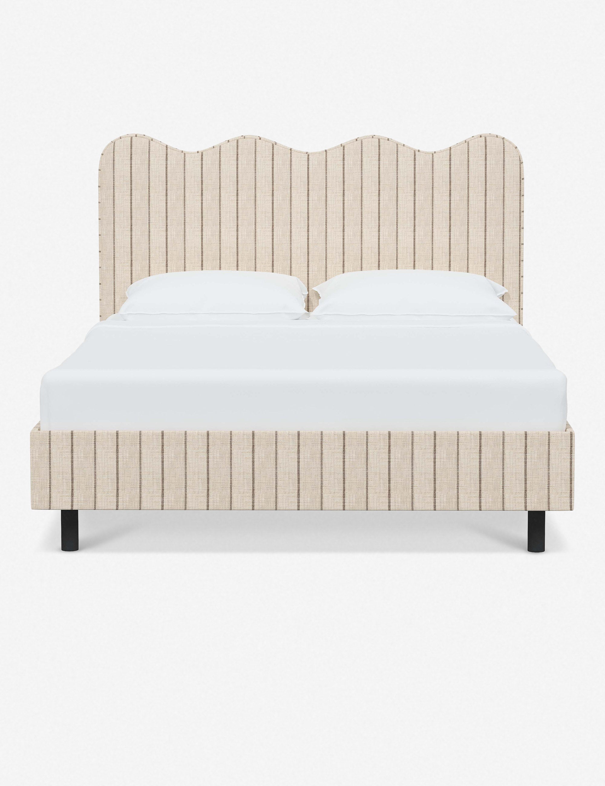 Clementine Platform Bed Frame - Modern Wooden Bed with Sturdy Slat Support, Queen Size | Perfect for Minimalist Bedroom & Small Space Living