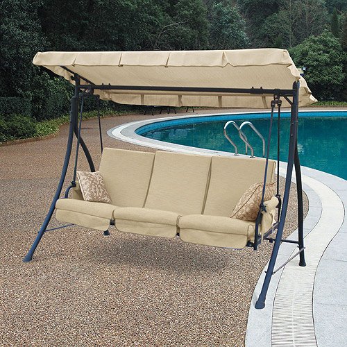 Harvey 3-Seater Hammock Swing Replacement Canopy Top Cover - Durable Outdoor Shade Cover for Patio, Garden & Backyard Relaxation