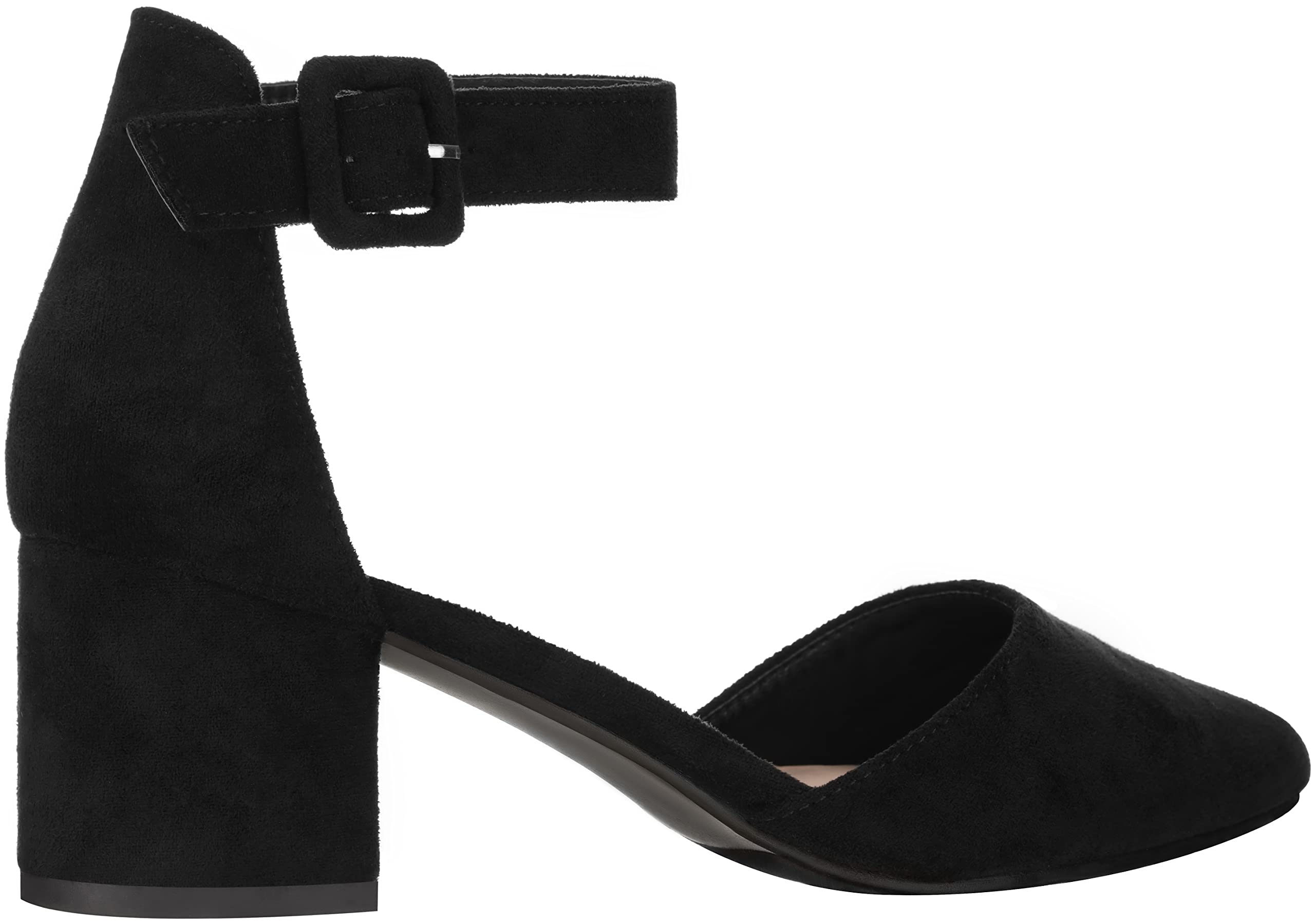 ILLUDE Women's Pointy Toe Ankle Strap Pumps - Chunky Low Block Heels for Women | Comfortable Dress Shoes for Work, Party & Evening Events