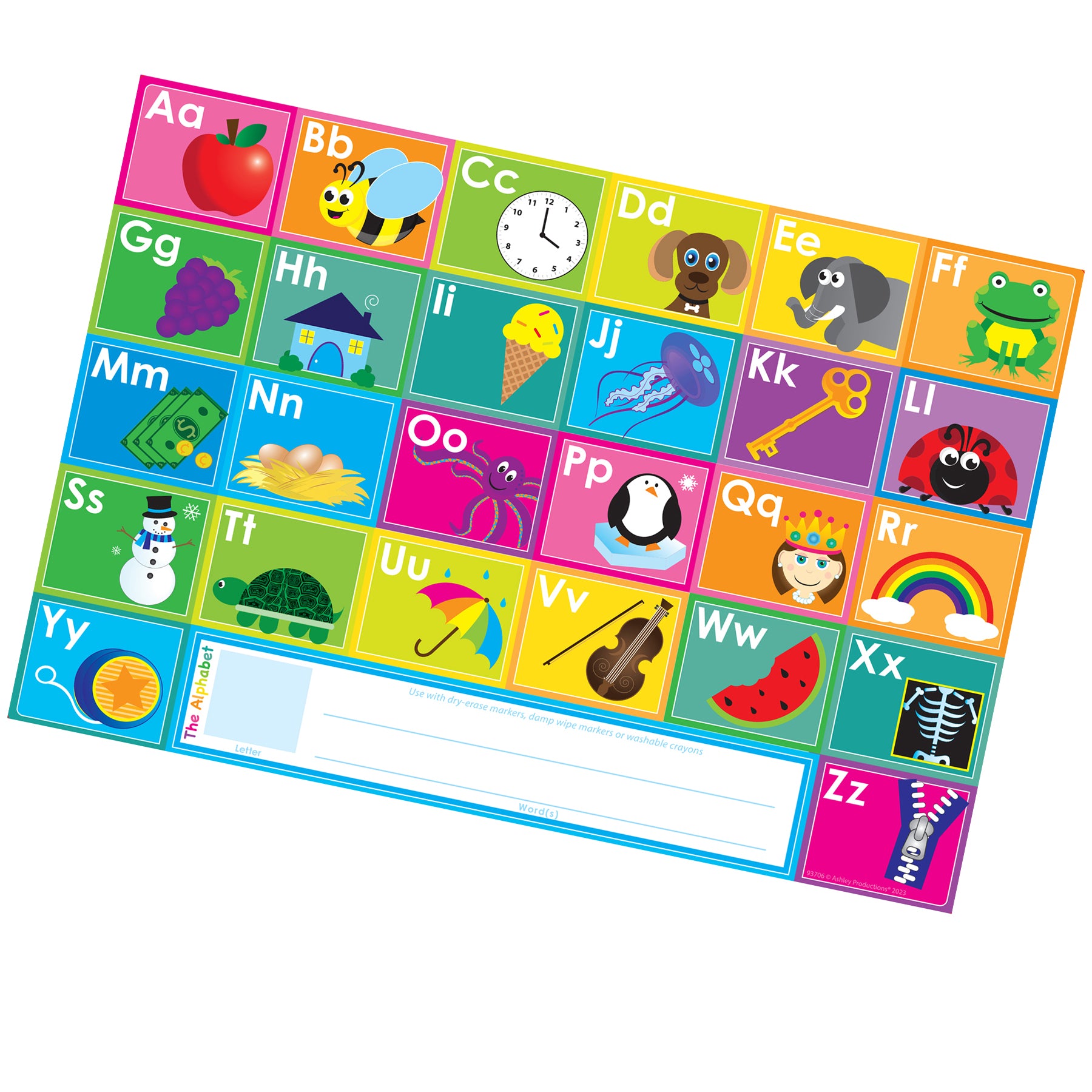 Smart Poly ABC's Learning Placemat for Kids - 13