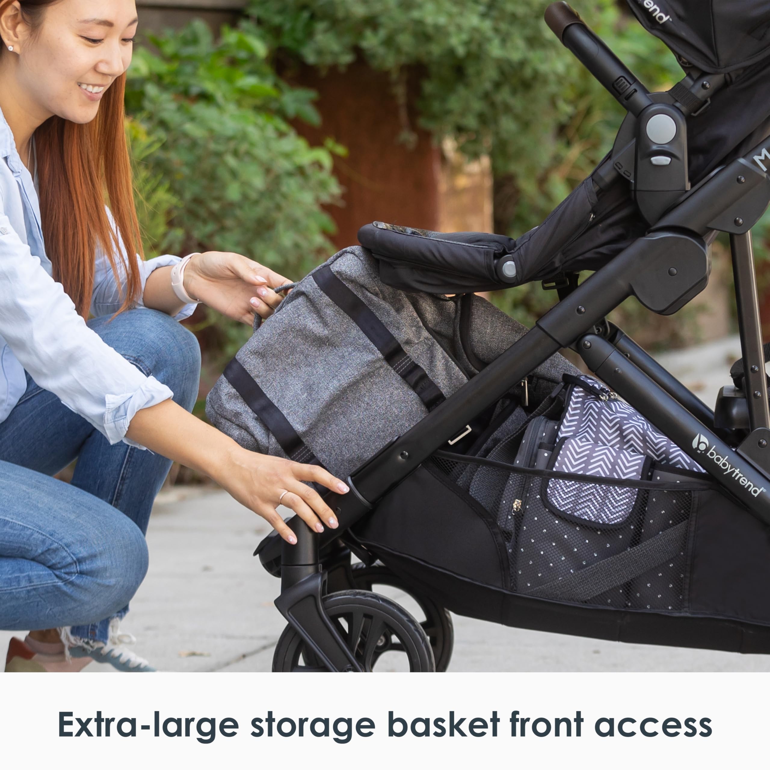 Baby Trend Morph Single to Double Modular Stroller - Convertible Lightweight Stroller for Twins or Infant, Dash Grey | Perfect for Travel, Shopping & Daily Walks