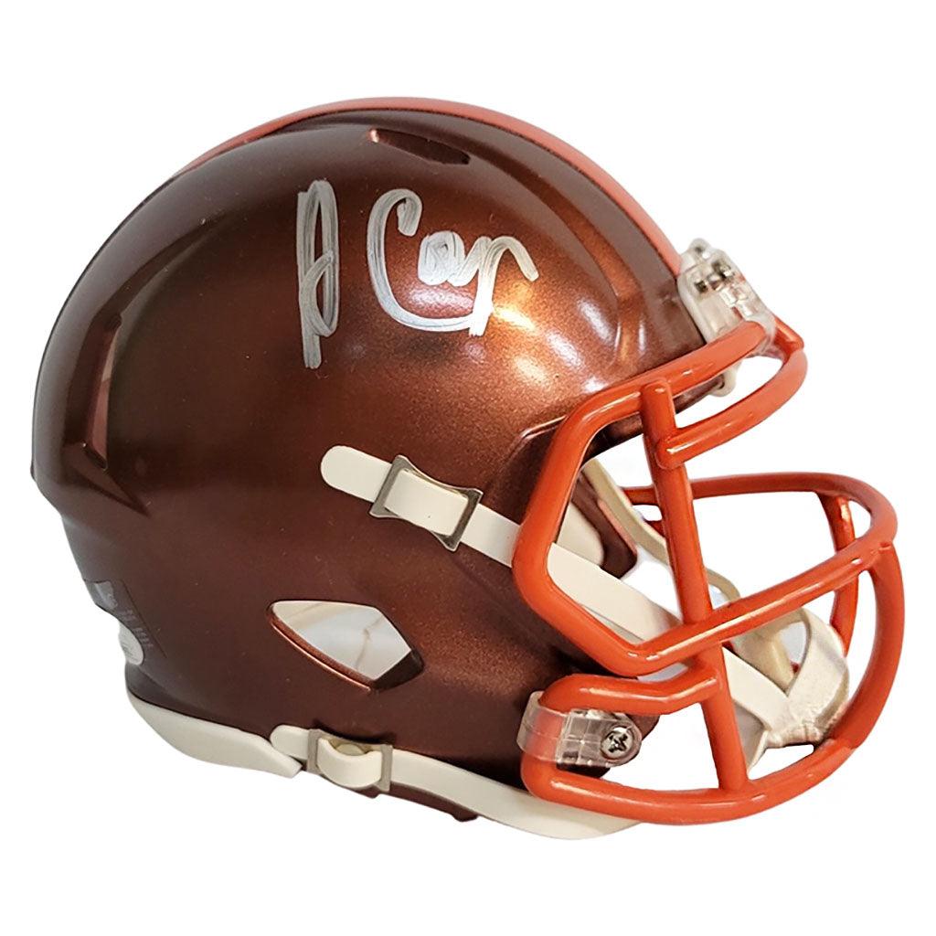Authentic Amari Cooper Signed Cleveland Browns Mini Replica Football Helmet with JSA Certificate - Perfect for NFL Collectors, Sports Memorabilia Displays & Browns Fans Gifts