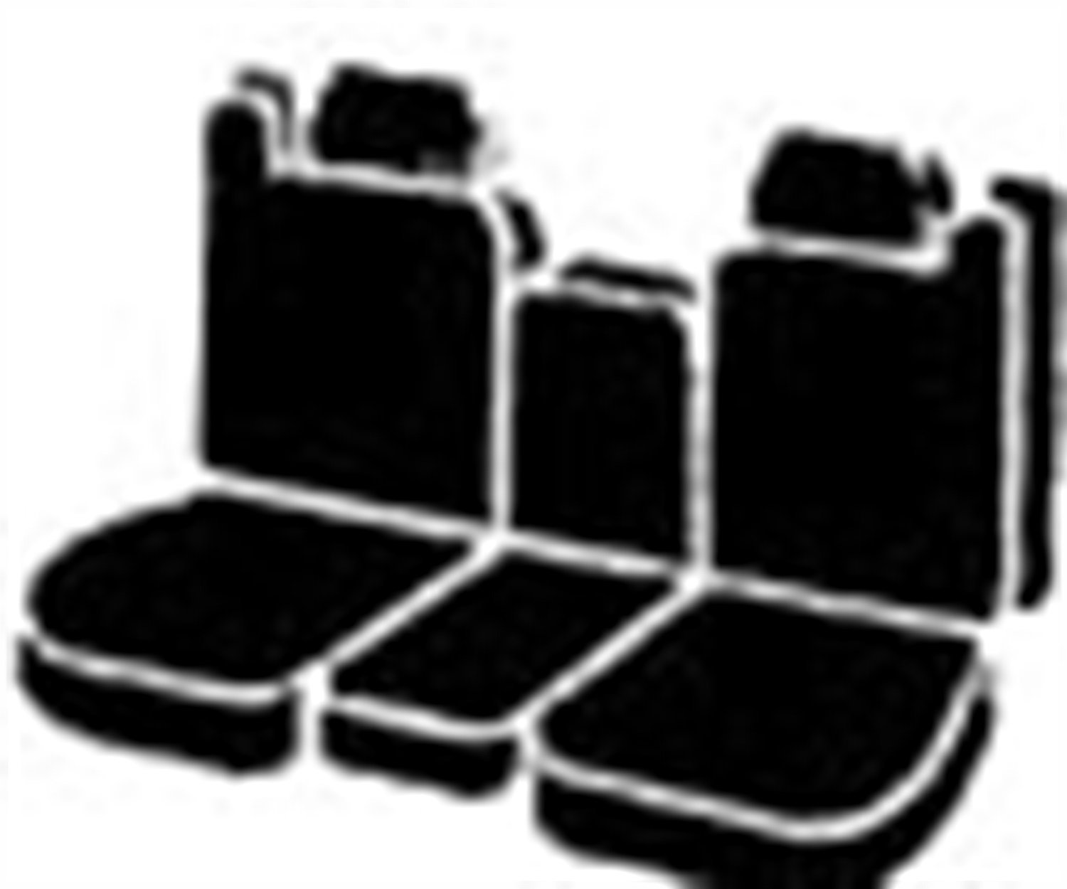 Fia OE38-9 Gray Custom Fit 40/20/40 Split Front Seat Covers - Premium Tweed Fabric for Trucks & SUVs | Durable Protection for Work Commute & Road Trips