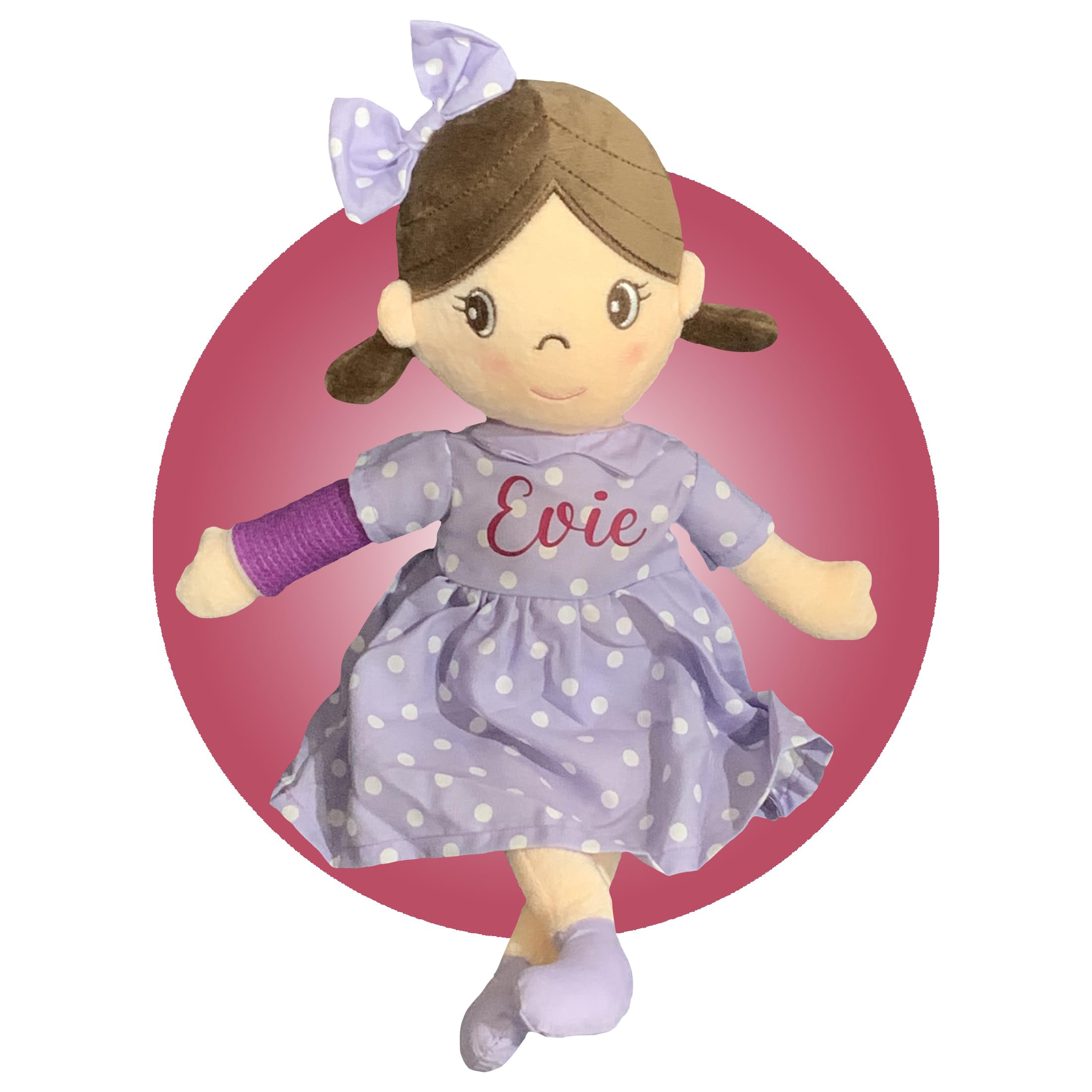 Personalized Broken Arm Doll Gift for Kids - Custom Cast Colors & Locations - 14