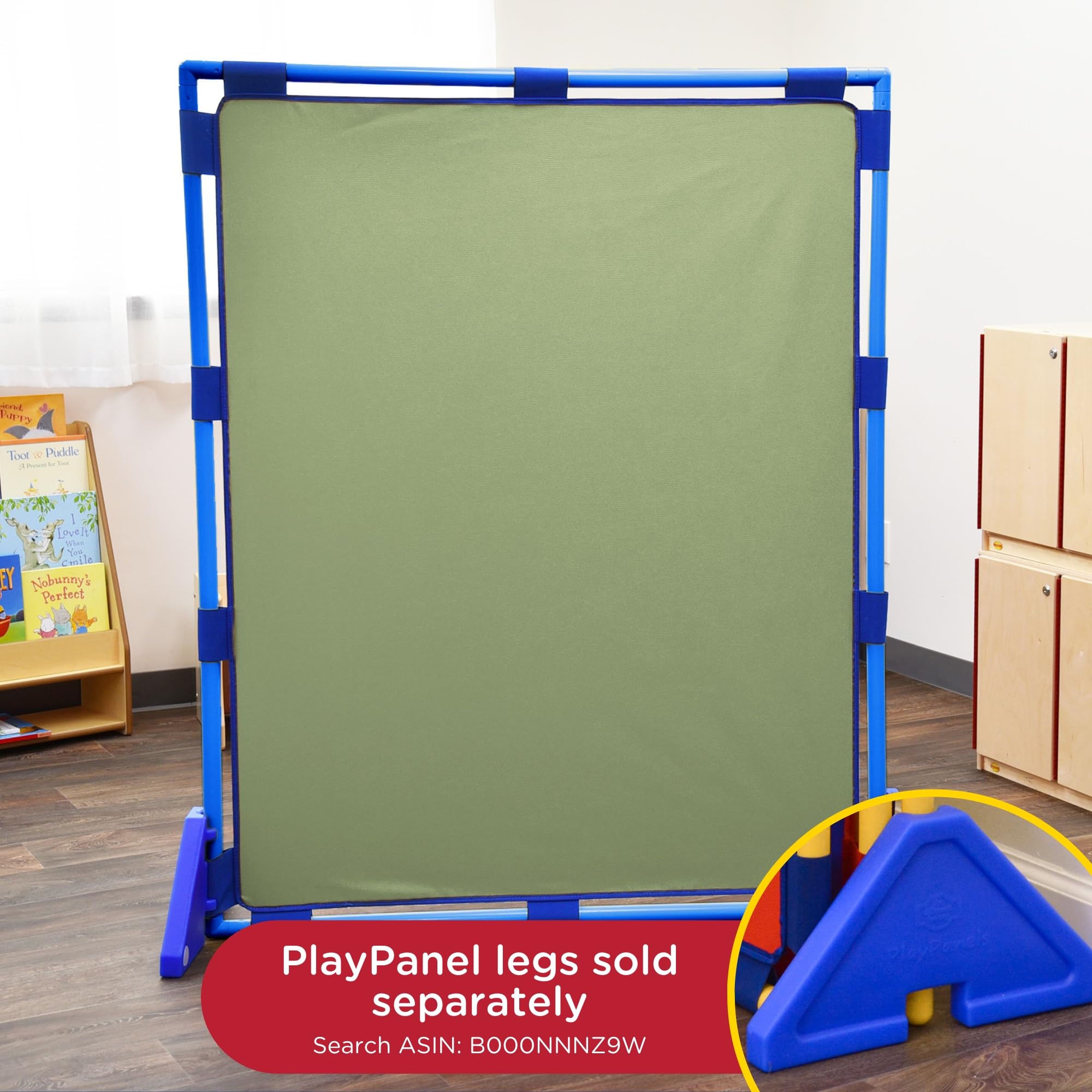 Children's Factory Big Screen PlayPanel - Kids Room Divider & Classroom Privacy Screen in Sage Green | Perfect for Daycare Centers, Preschools & Home Play Areas