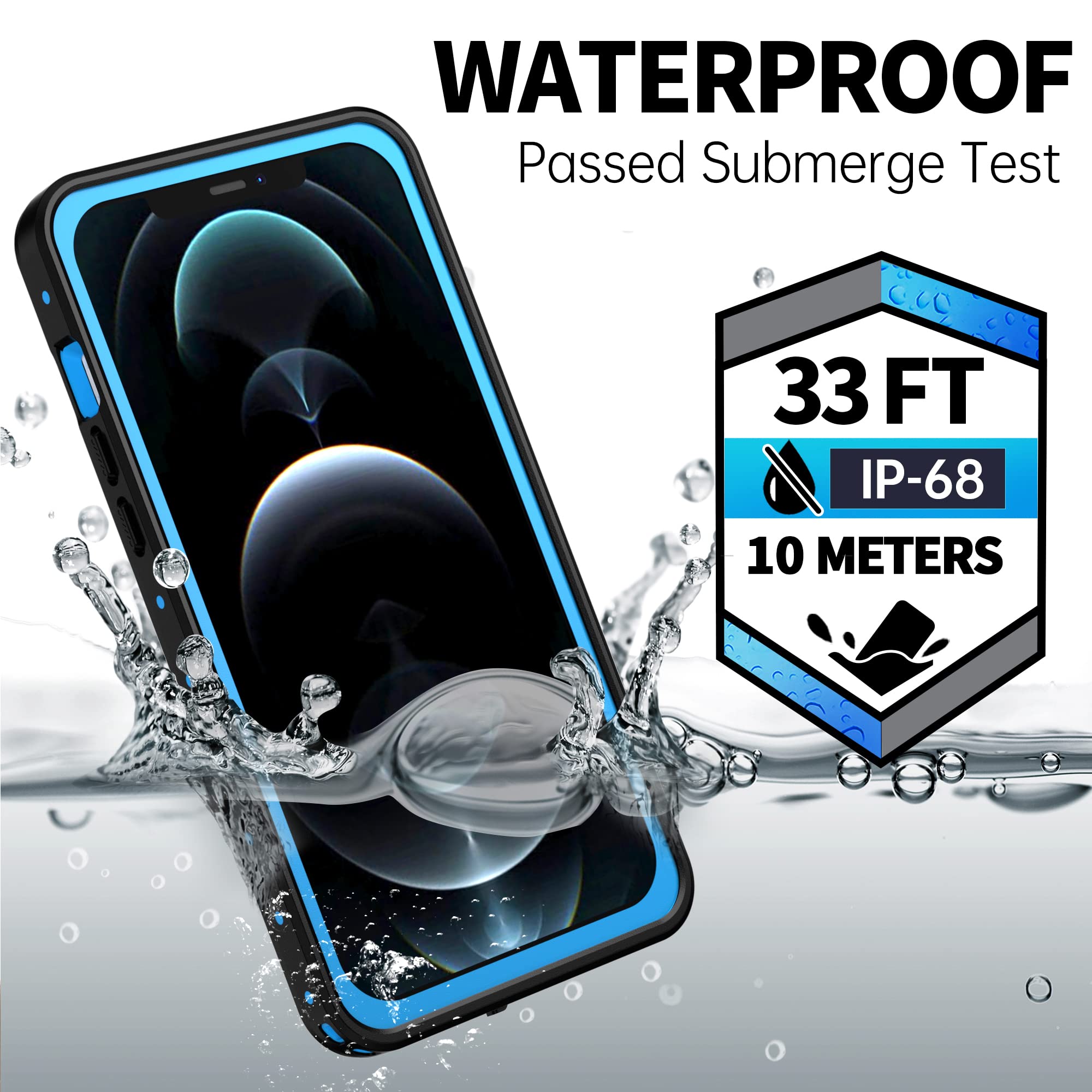BEASTEK Waterproof Case for iPhone 12 Pro Max (6.7