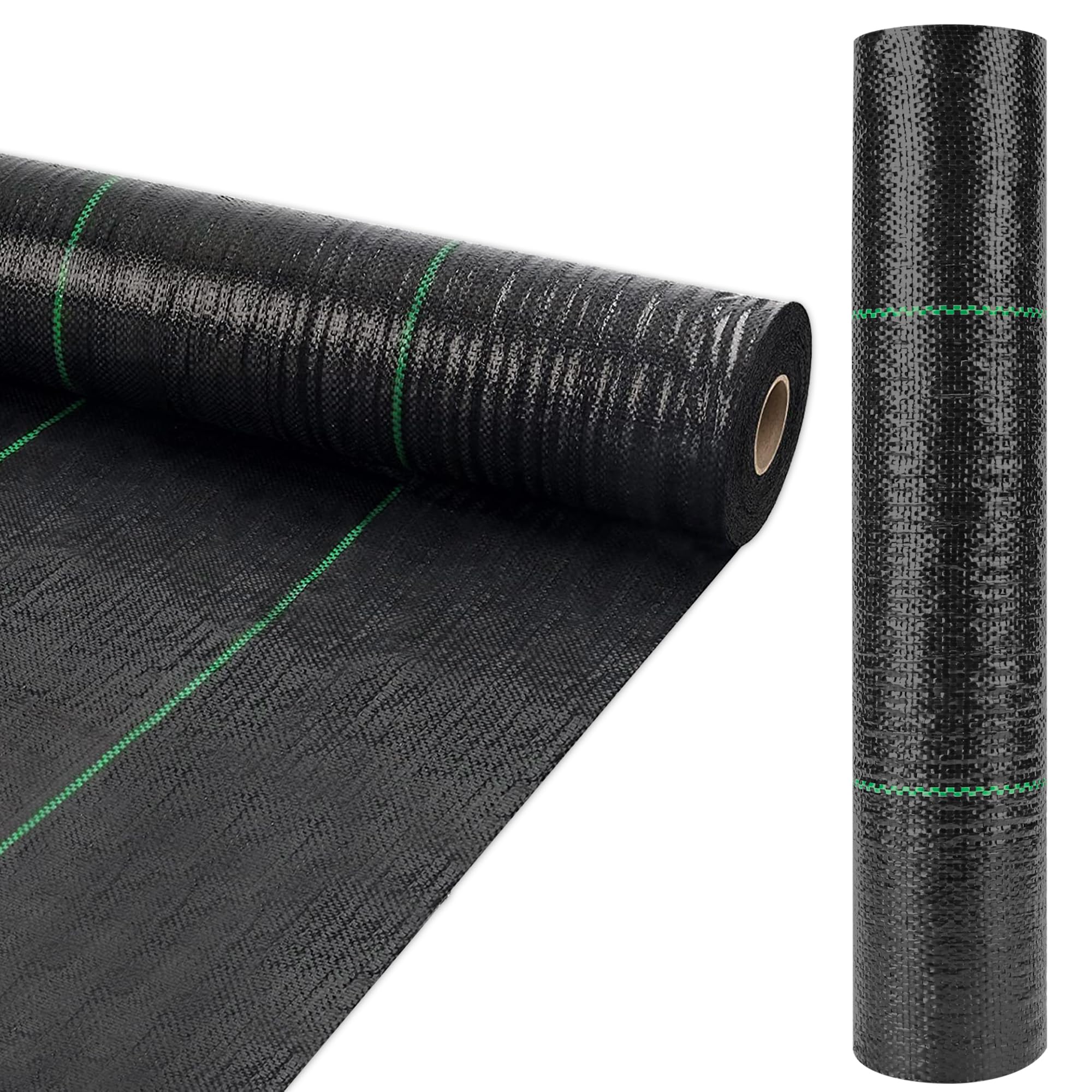 6ft x 300ft Heavy Duty Weed Barrier Landscape Fabric - Premium Weed Control Fabric for Gardens, Durable & Eco-Friendly Weed Block Gardening Mat - Perfect for Landscaping, Mulch Beds, Vegetable Gardens & Flower Beds