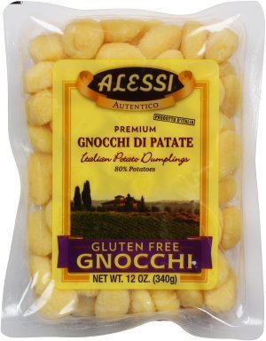 Alessi Gluten Free Potato Gnocchi - 12 Oz (Pack of 12) | Authentic Italian Pasta | Perfect for Vegan, Celiac & Gluten-Free Diets | Great for Quick Meals, Dinner Parties & Italian Cuisine