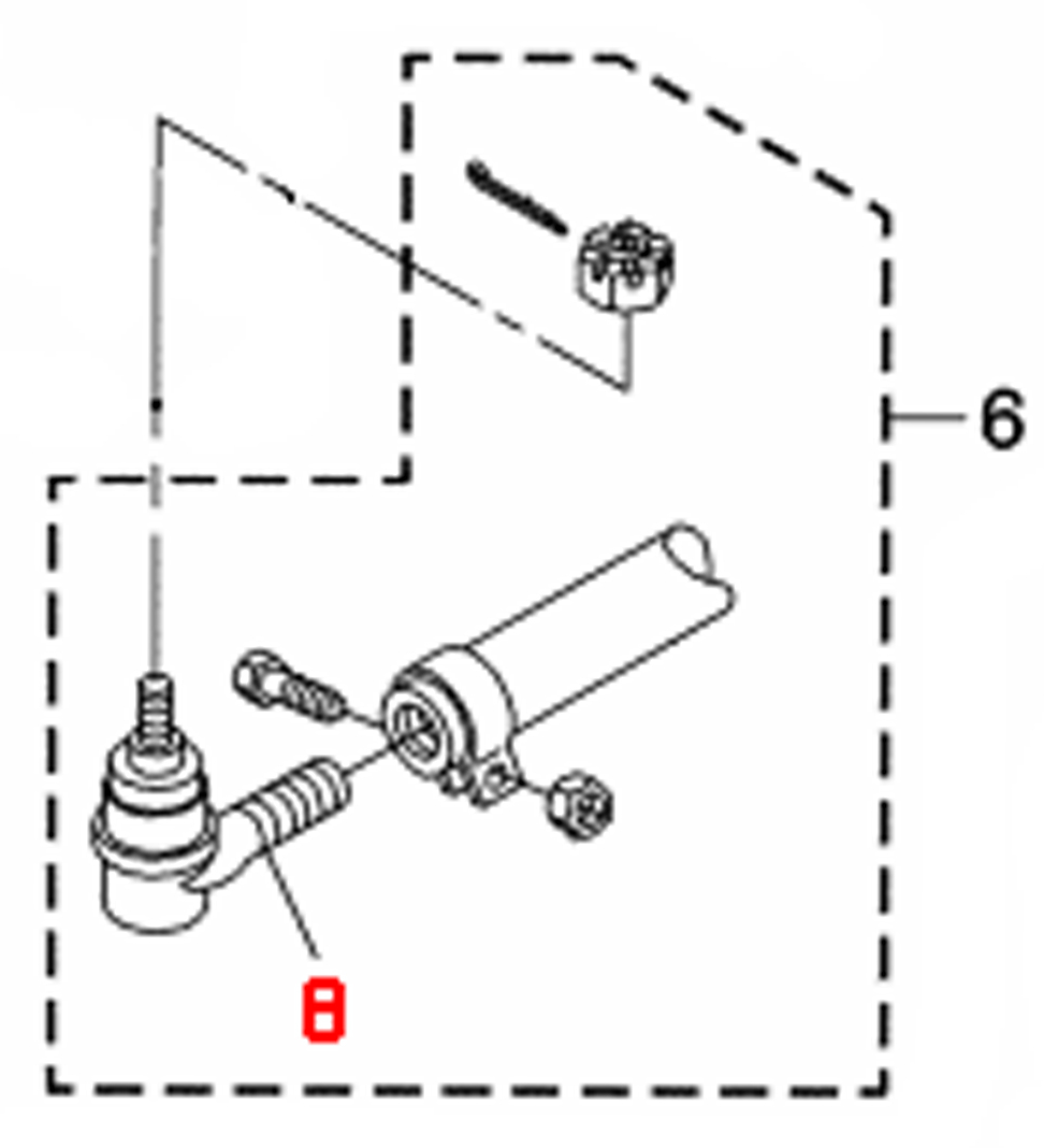 High-Quality Front Axle Tie Rod End Kit 1.25