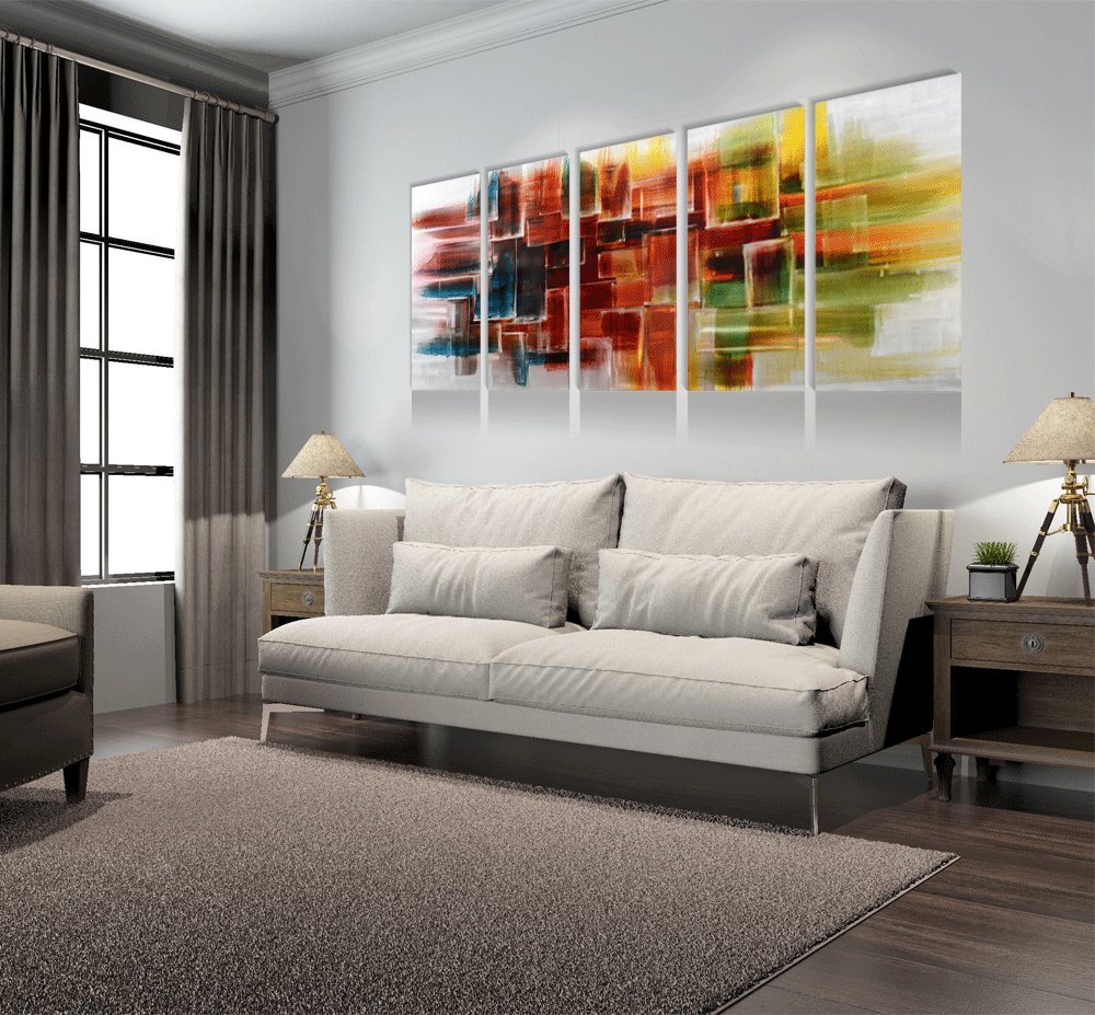 Abstract Metal Wall Art - Handcrafted Aluminum Modern Wall Decor for Living Room, Bedroom & Kitchen - Large Contemporary Home Accent for Stylish Interior Design