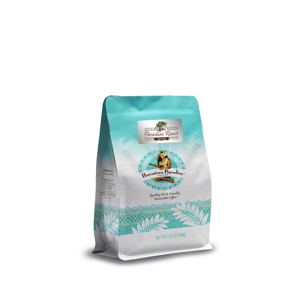 Premium Hawaiian Paradise Coffee - 100% Arabica Ground Coffee for Rich Bold Flavor - Perfect for Home Brewing & Gifts