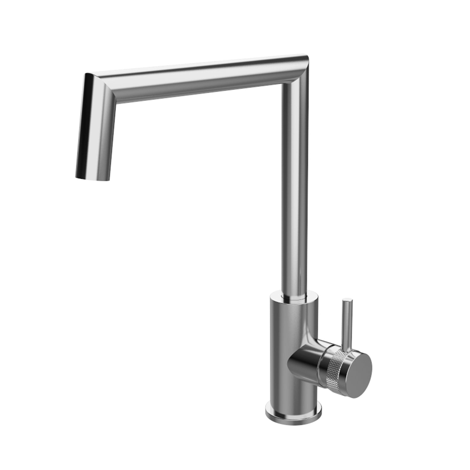DAX 8020033 Single Handle Pull Down Kitchen Faucet - Stainless Steel with High Arc Spout for Modern Sink - Perfect for Cooking, Washing Dishes & Filling Pots