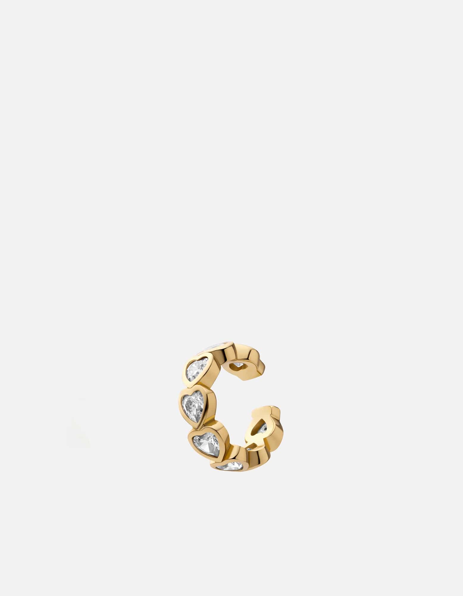 Amara Gold Vermeil Sapphire Ear Cuff - Elegant Non-Pierced Ear Jewelry for Women | Perfect for Parties, Weddings & Special Occasions