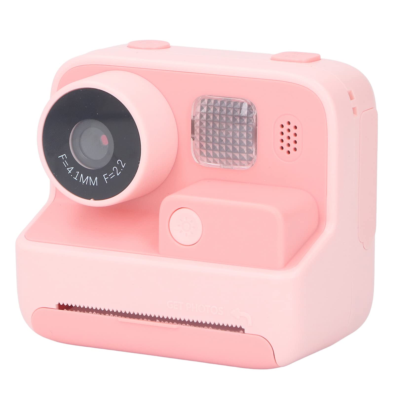 Shanrya Print Camera - 48MP Kids Digital Camera with Front & Back Dual Lens, 1400mAh Battery, Fill Light & 32GB Memory Card - Perfect for Outdoor Adventures, Birthday Gifts & Family Travel Photography