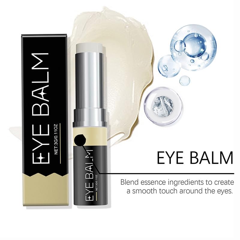 Lumibalm Under Eye Balm Stick - Dark Circle & Puffiness Treatment, Anti-Aging Eye Cream with Natural Ingredients (3 Pack) | Perfect for Morning Routine, Travel & Nighttime Skincare