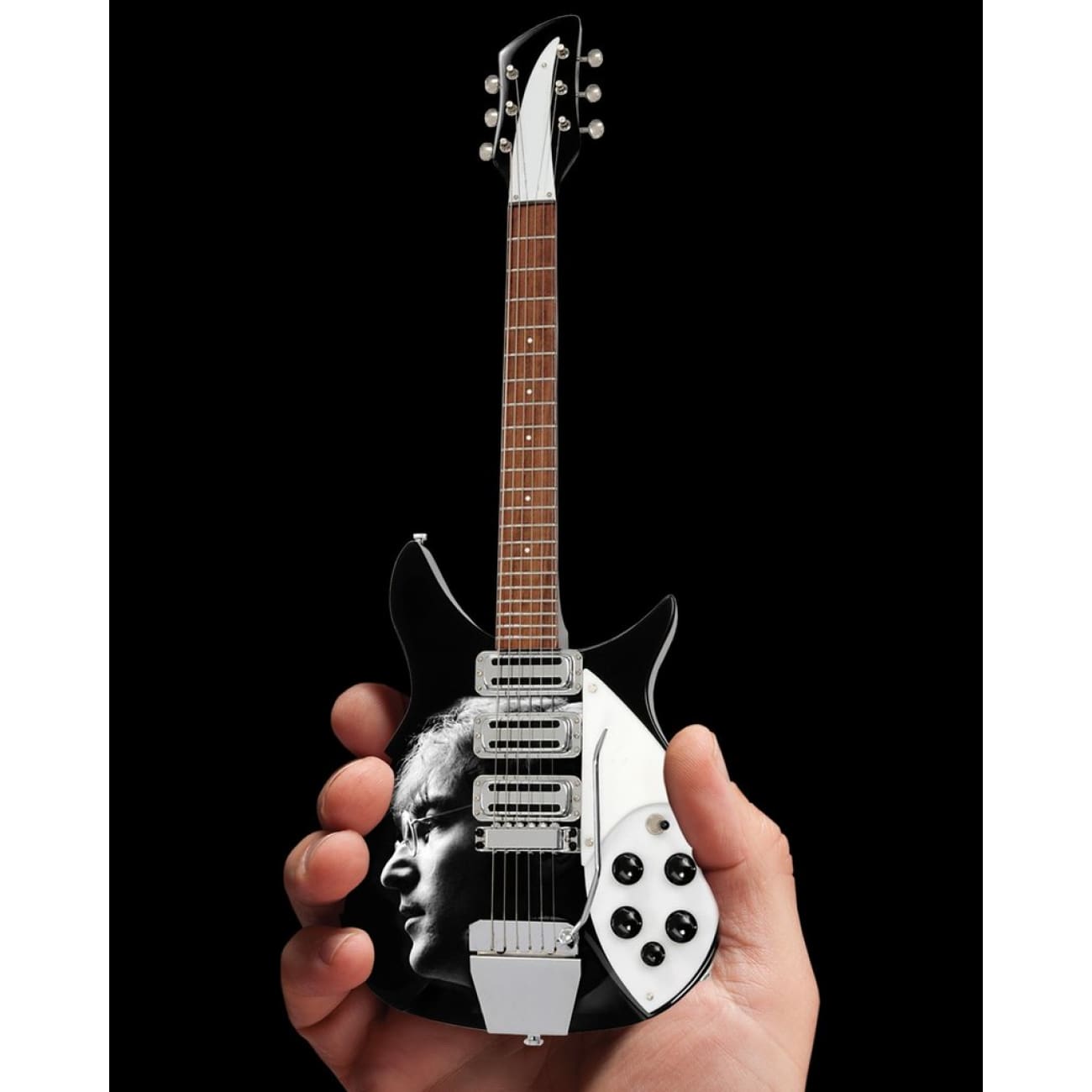 The Beatles John Lennon Radio Days Tribute Mini Guitar Replica - Collectible Music Memorabilia for Beatles Fans, Home Decor & Gift Idea