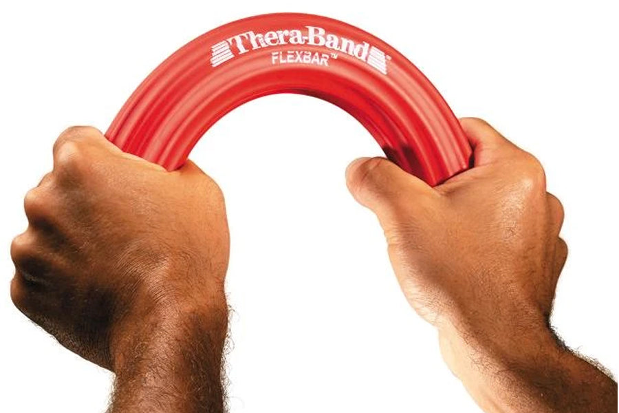 Theraband FlexBar - Resistance Bar for Hand & Wrist Therapy, Strength Training & Rehabilitation - Perfect for Tennis Elbow, Carpal Tunnel & Physical Therapy Exercises