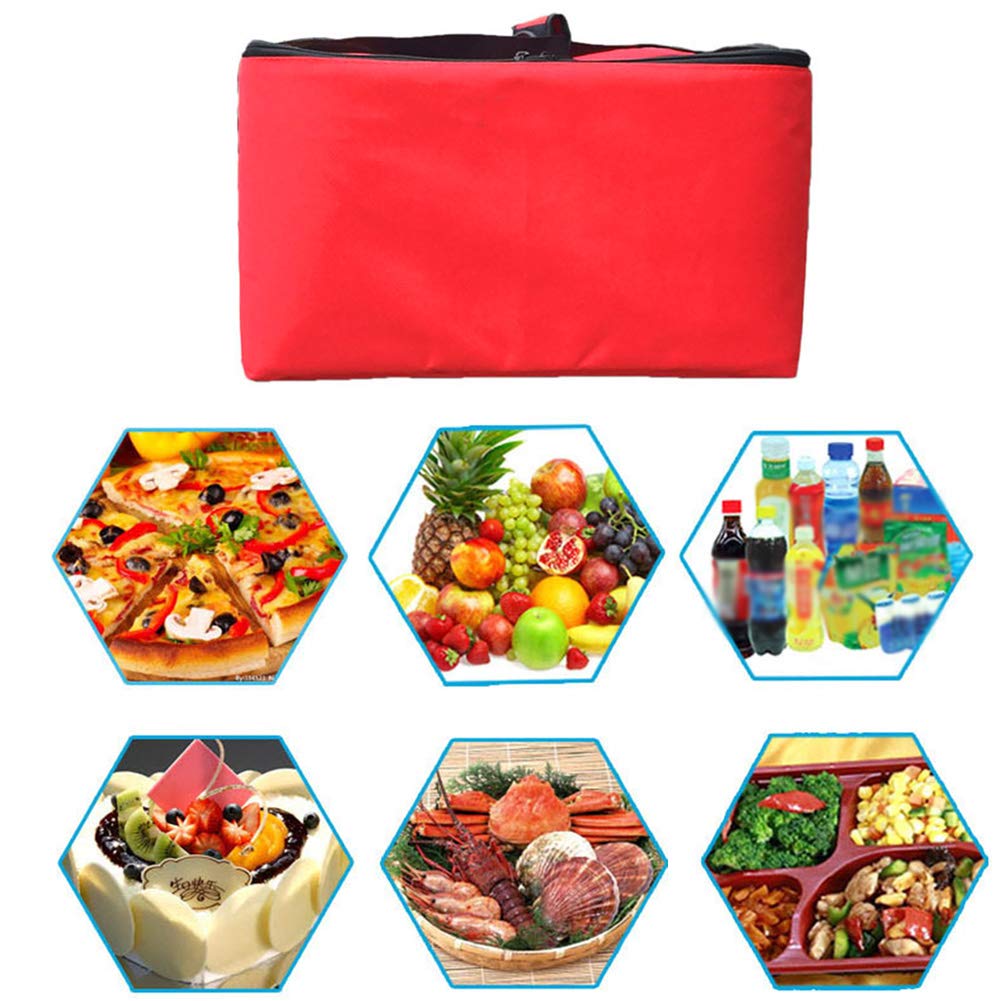 16 Inch Extra Large Insulated Pizza Delivery Bag - Thermal Food Carrier for Takeout, Catering & Party Serving - Perfect for Restaurants, Food Trucks & Home Use