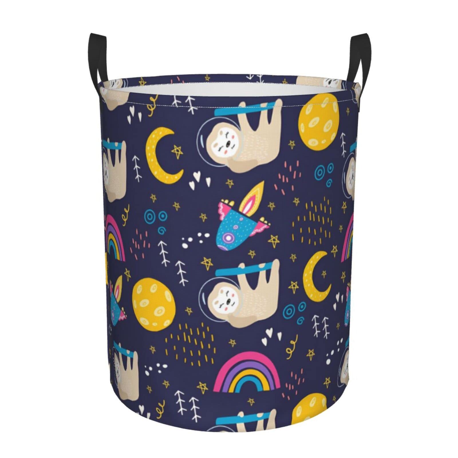 Collapsible Laundry Hamper with Handles - Foldable Clothes Basket for Bedroom, Bathroom & Dorm - Space Saving Storage for Dirty Laundry, Toys & Organizing - Perfect for Home, Travel & College Students