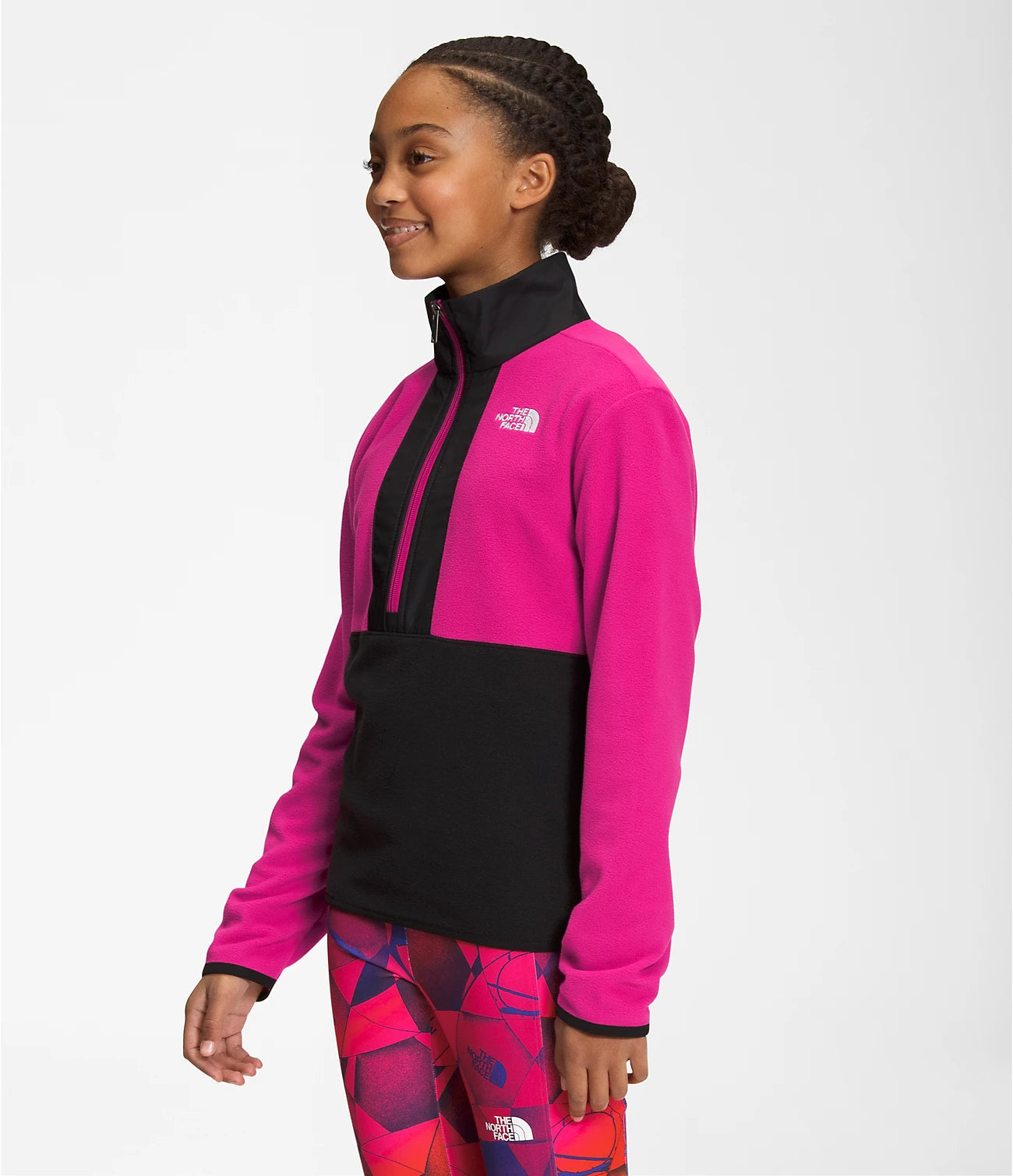 Youth Glacier Half Zip Pullover for Big Kids - NF0A7WQP | Warm Fleece Jacket for Outdoor Activities & School