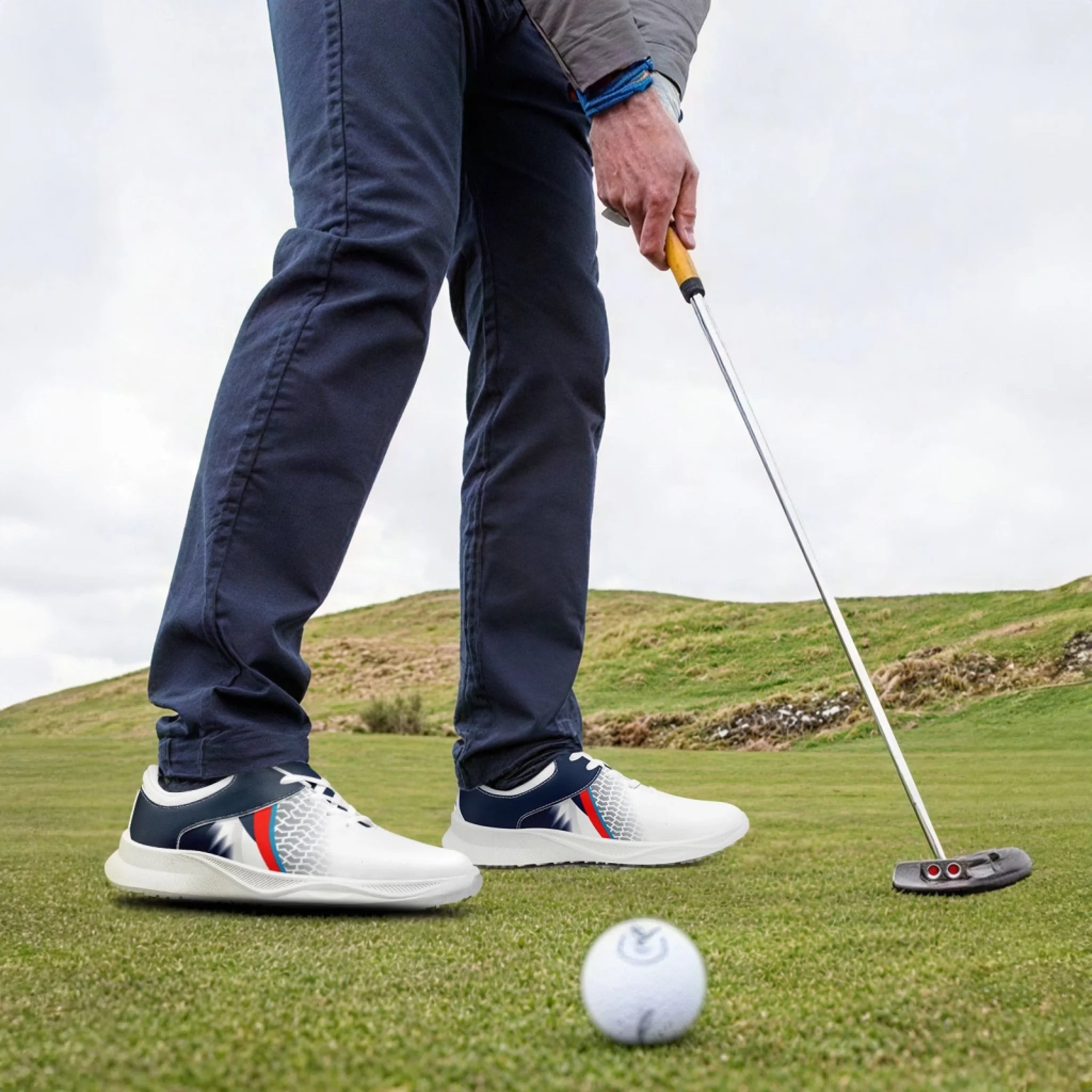 Custom Golf Performance Sneakers for Men & Women - Personalized Durable Athletic Shoes for POD Resellers - Lightweight Comfort Walking & Running Shoes for Golf, Gym, and Casual Wear (FN062 25020099 3)