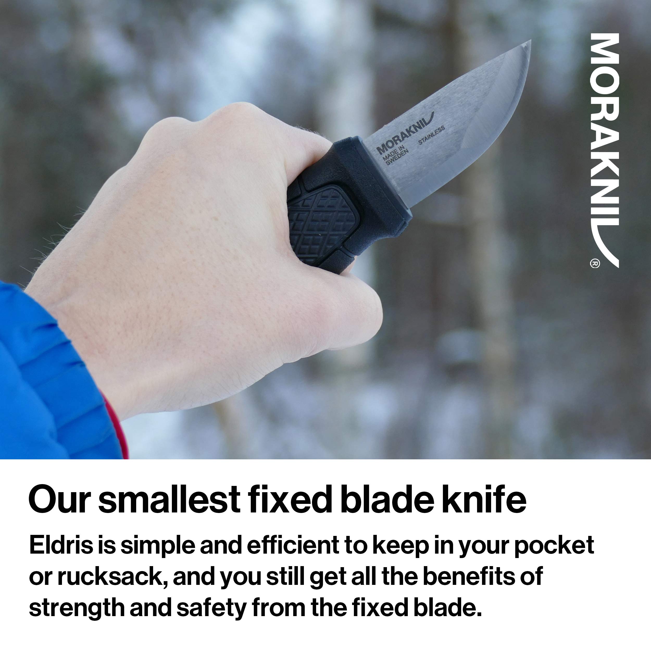 Morakniv Eldris Compact Fixed-Blade Knife - 2.2