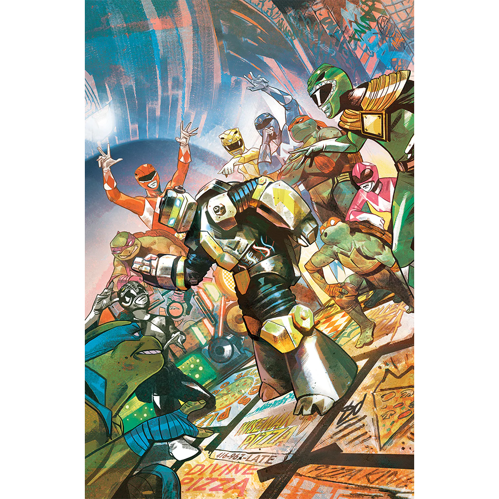Mighty Morphin Power Rangers vs Teenage Mutant Ninja Turtles #1 Metalhead Exclusive Variant Comic - Collectible Action Figure for Fans & Display - Perfect for Comic Conventions, Shelves & Gift Giving