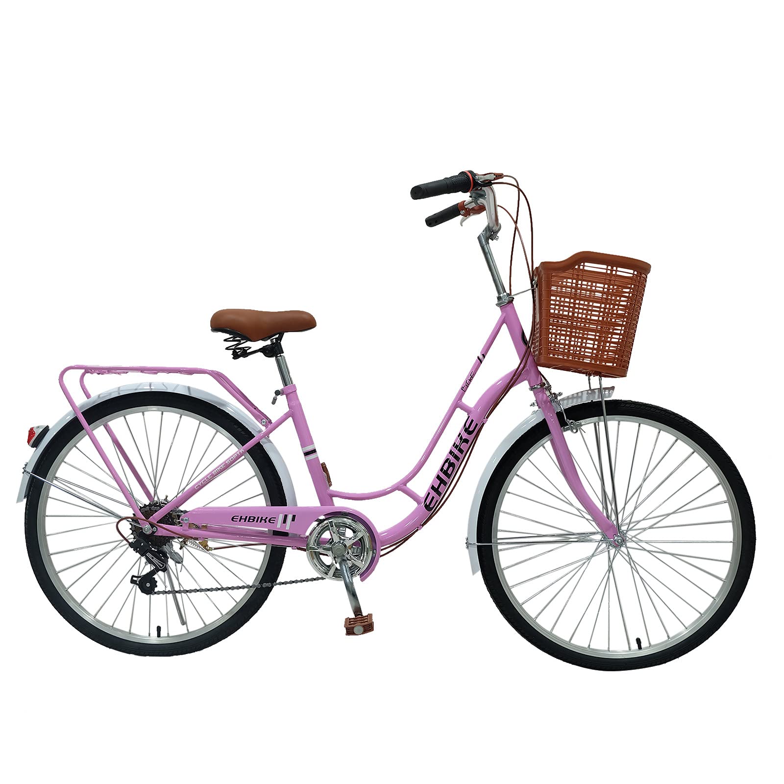 26 Inch Women's Road Bike - 7 Speed Commuter Bicycle for Seaside Travel & City Riding | Lightweight Frame, Comfortable Seat | Perfect for Daily Commute, Exercise & Leisure Cycling