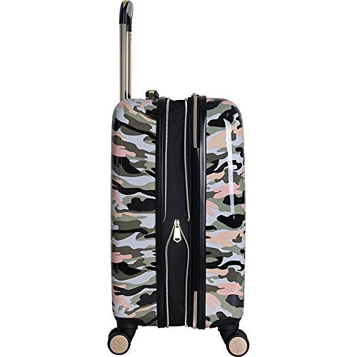 Aimee Kestenberg Women's Sergeant 20 Camo Printed Expandable Hardside Luggage with 8 Spinner Wheels - Perfect Carry-On Suitcase for Business Travel & Weekend Getaways