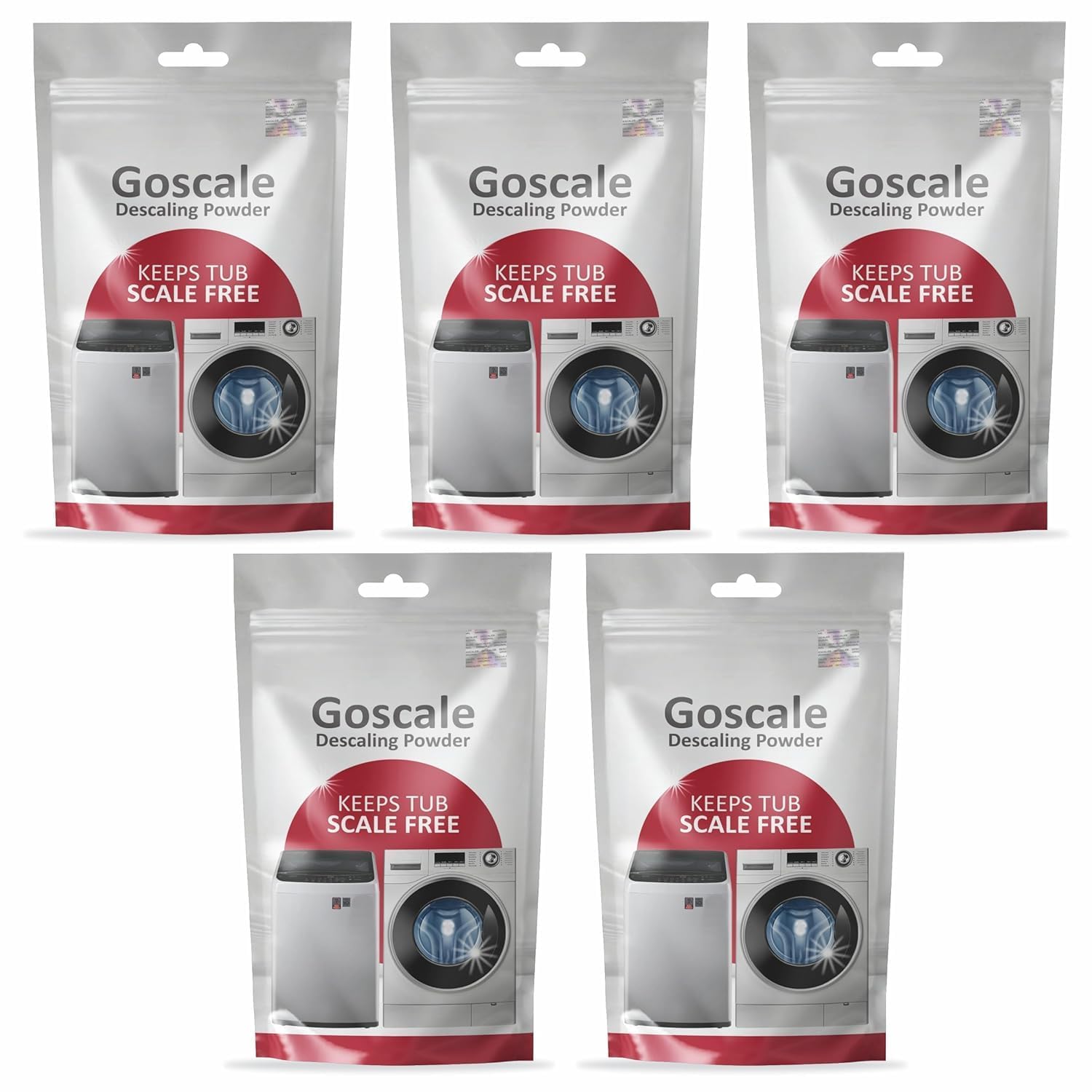 Soldfly Washing Machine Cleaner & Descaler - 100g (5 Pack) - Front Load & Top Load Washer Cleaning Powder - Removes Odors, Mold & Residue - Ideal for Laundry Maintenance & Appliance Care