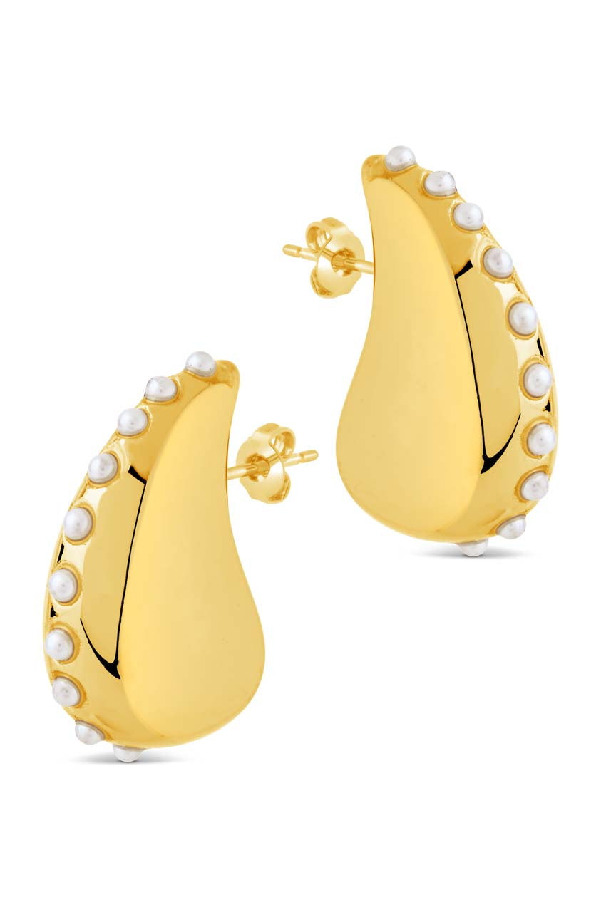Raze Pearl Studded Drop Earrings for Women - Elegant Dangle Earrings for Party, Wedding & Evening Wear
