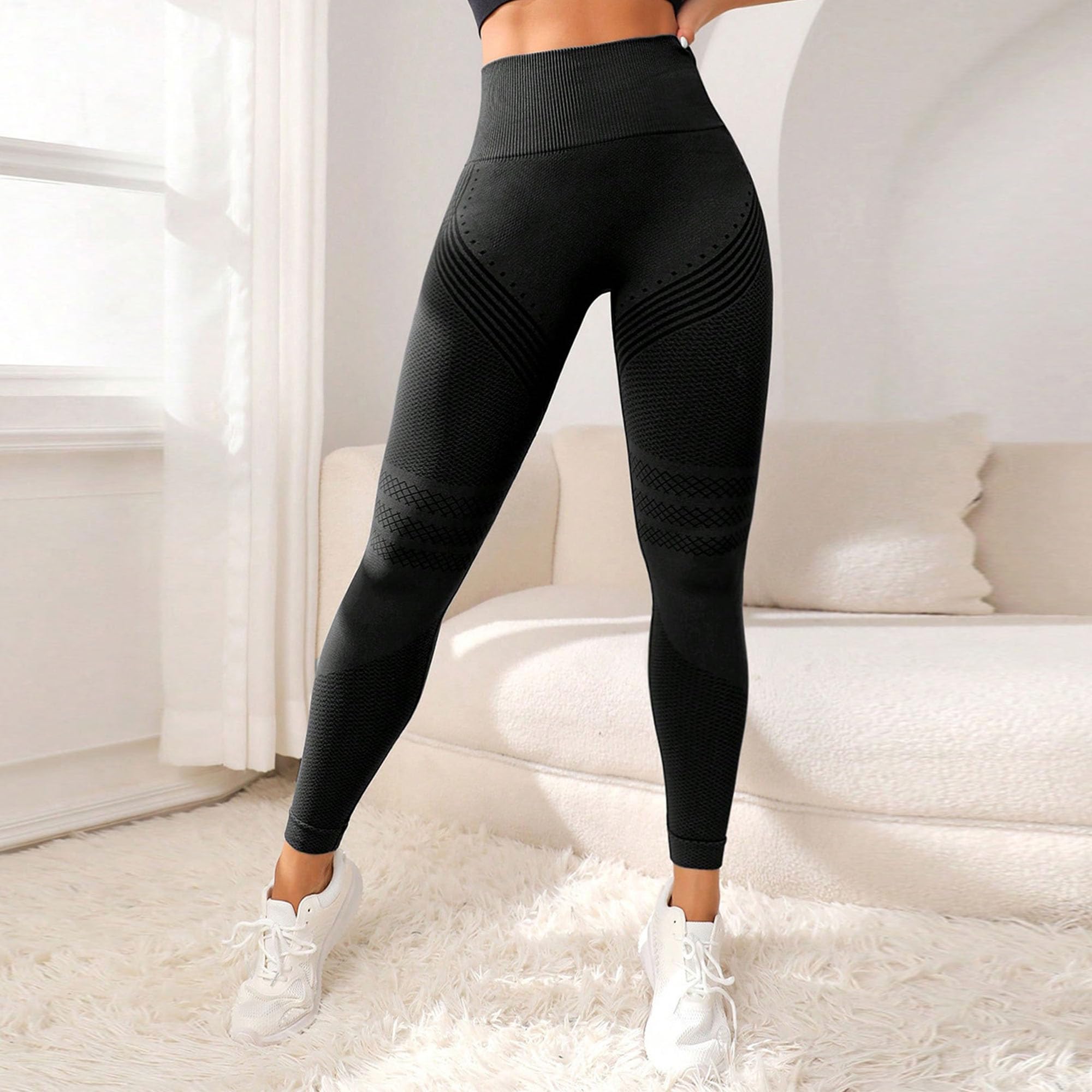 INSTINNCT Women's High Waisted Leggings - Scrunch Butt Lifting Yoga Pants for Workout, Gym & Running - Tummy Control Activewear (Perfect for Yoga, Pilates & Lounge Wear)