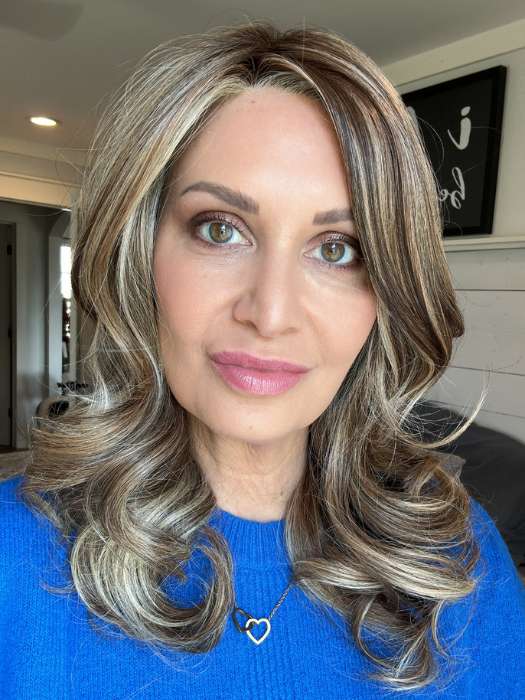 Caroline Synthetic Lace Front Wig - Hand-Tied Human Hair-Like Wig for Women | Perfect for Daily Wear, Cosplay & Special Occasions