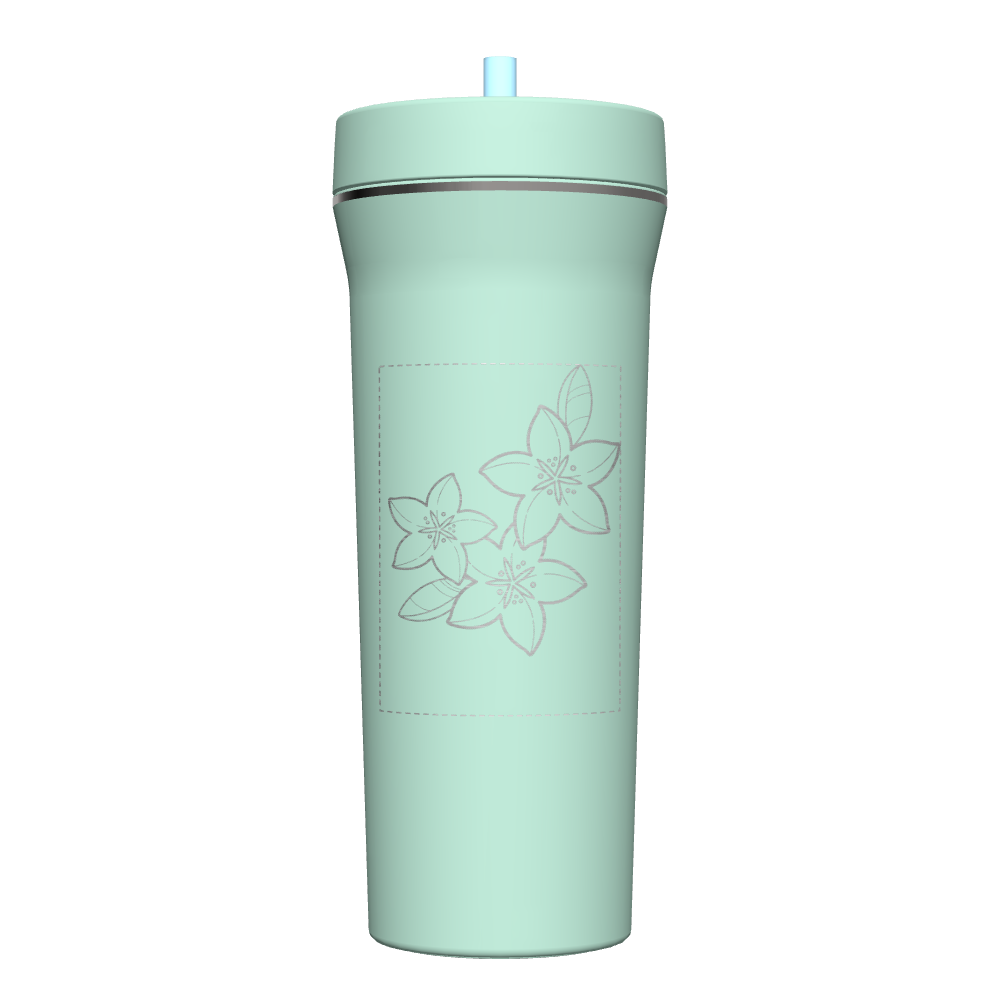 32 oz Custom Straw Tumbler with Lid & Reusable Straw - Insulated Stainless Steel Water Bottle for Hot & Cold Drinks - Perfect for Gym, Office, Hiking & Travel