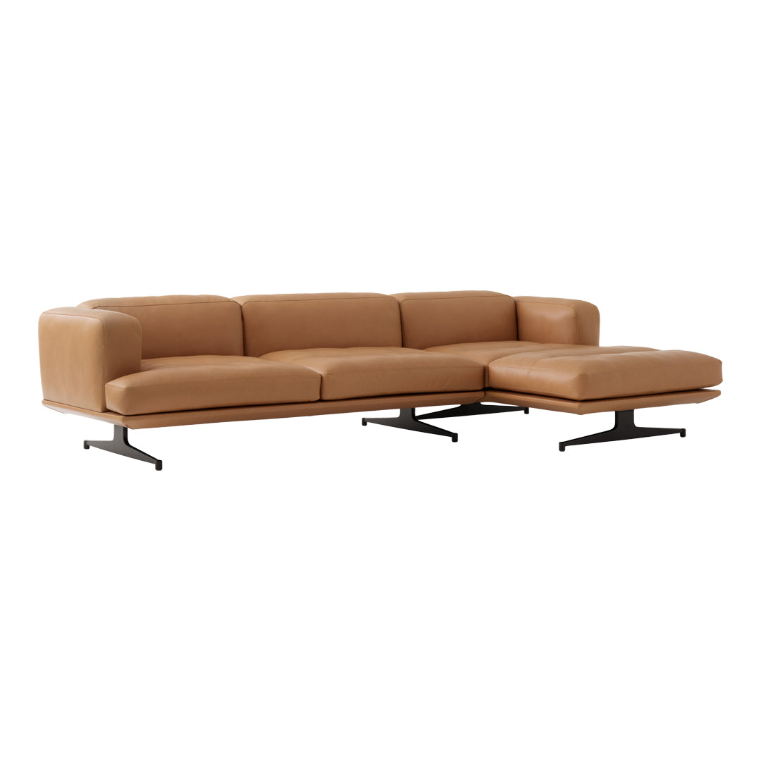 Inland AV42 Chaise Longue Sofa - Modern Lounge Chair for Living Room, Bedroom & Patio - Comfortable Reclining Sofa for Relaxing, Reading & Napping