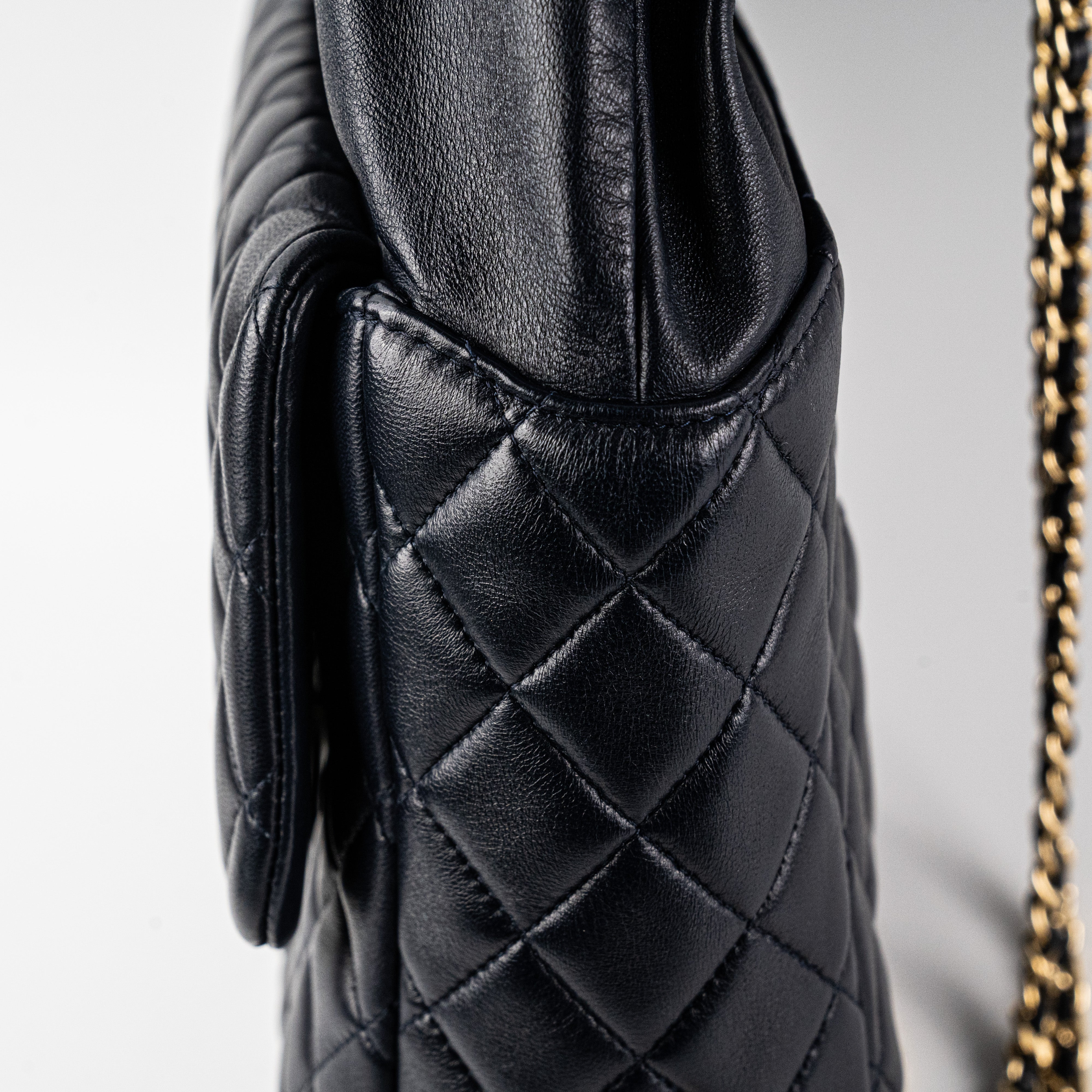 Chanel Navy Blue Lambskin Leather Backpack for Women - Luxury Designer Handbag for Travel, Work & Everyday Use