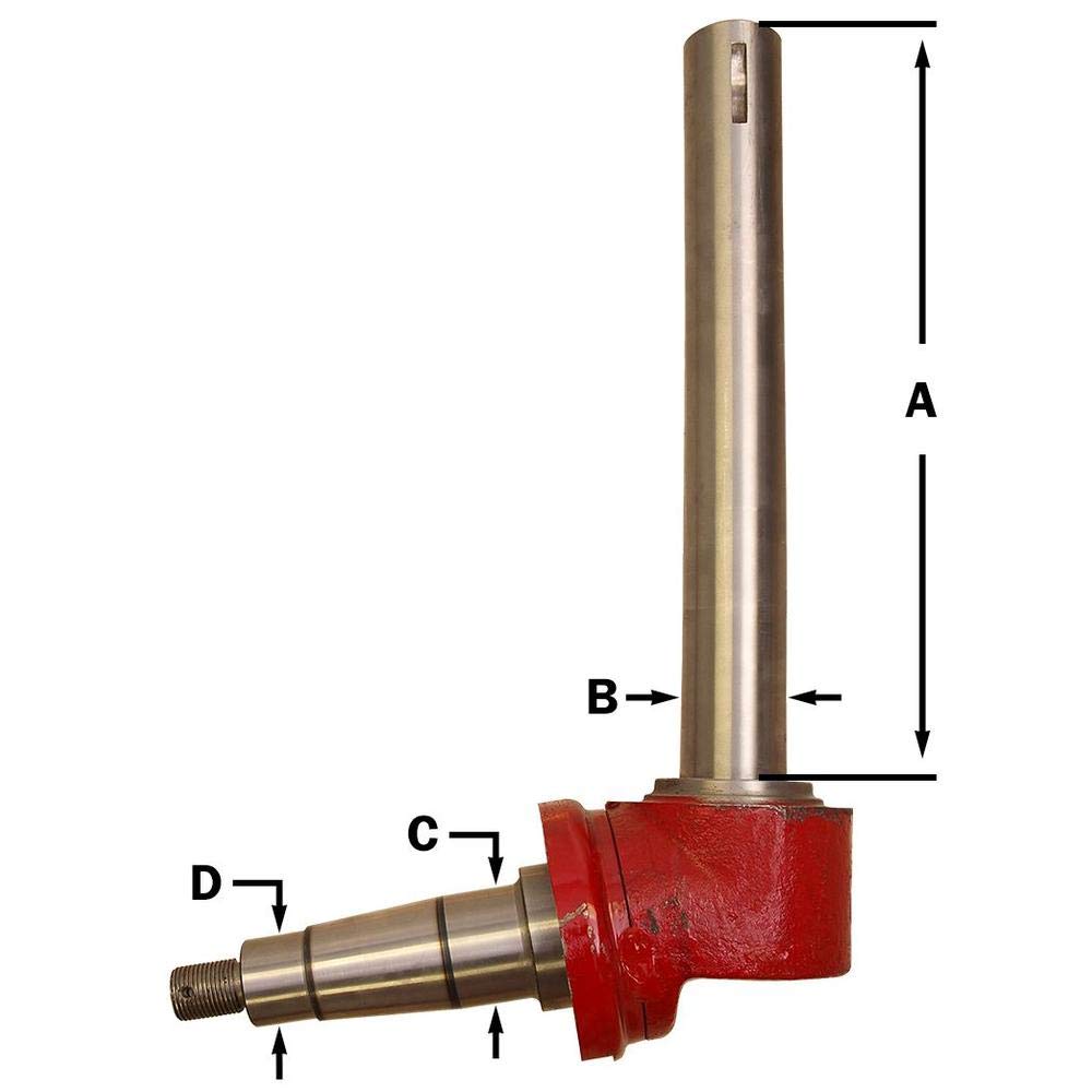 RAParts AM383912R92 Left Hand Spindle - Replacement for Tractors & Agricultural Equipment | Durable & High-Performance for Farming & Heavy-Duty Use