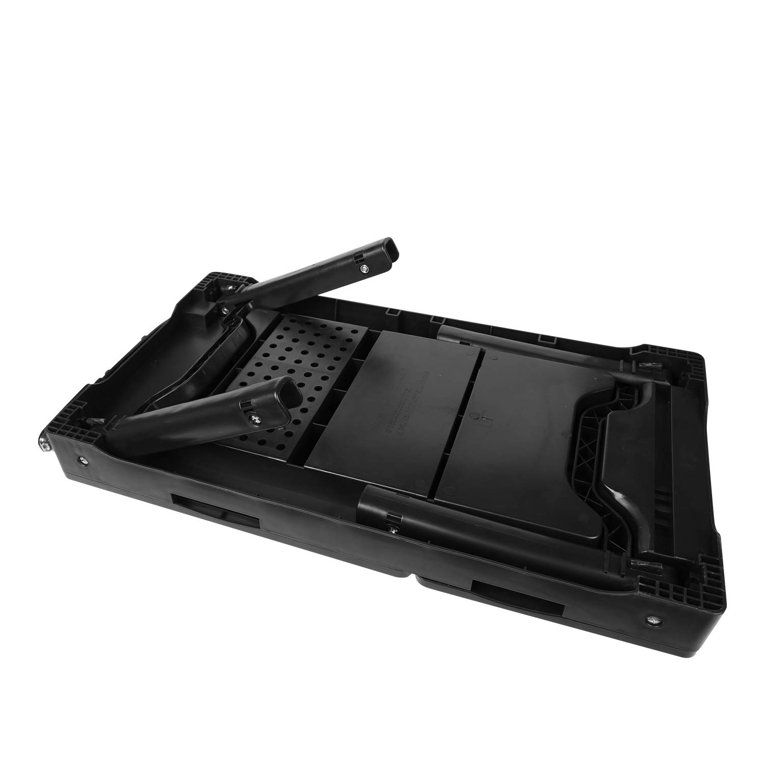 Adjustable Laptop Desk for Bed & Couch - Portable Lap Desk with Cooling Fan, Foldable Legs, LED Light & 4 USB Ports - Perfect for Home Office, Gaming & Studying in Bed or on Sofa